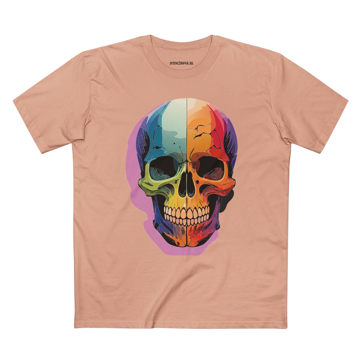 Skull Shirt Unisex Skeleton Tee Premium Cotton With Original Art Design Retro2Nova Collection