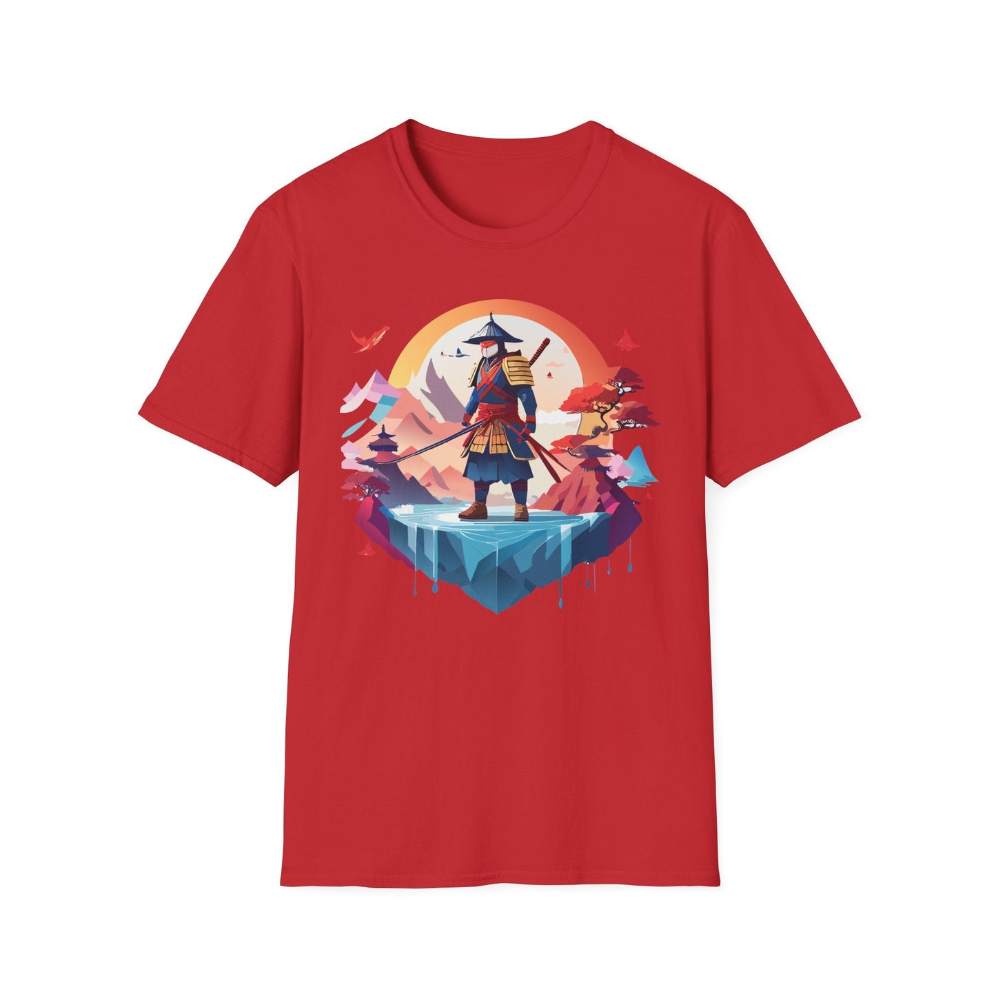 Samurai Shirt Unisex Softstyle Tee 100 Percent Ring Spun Cotton Short Sleeve T Shirt Comfort Fit