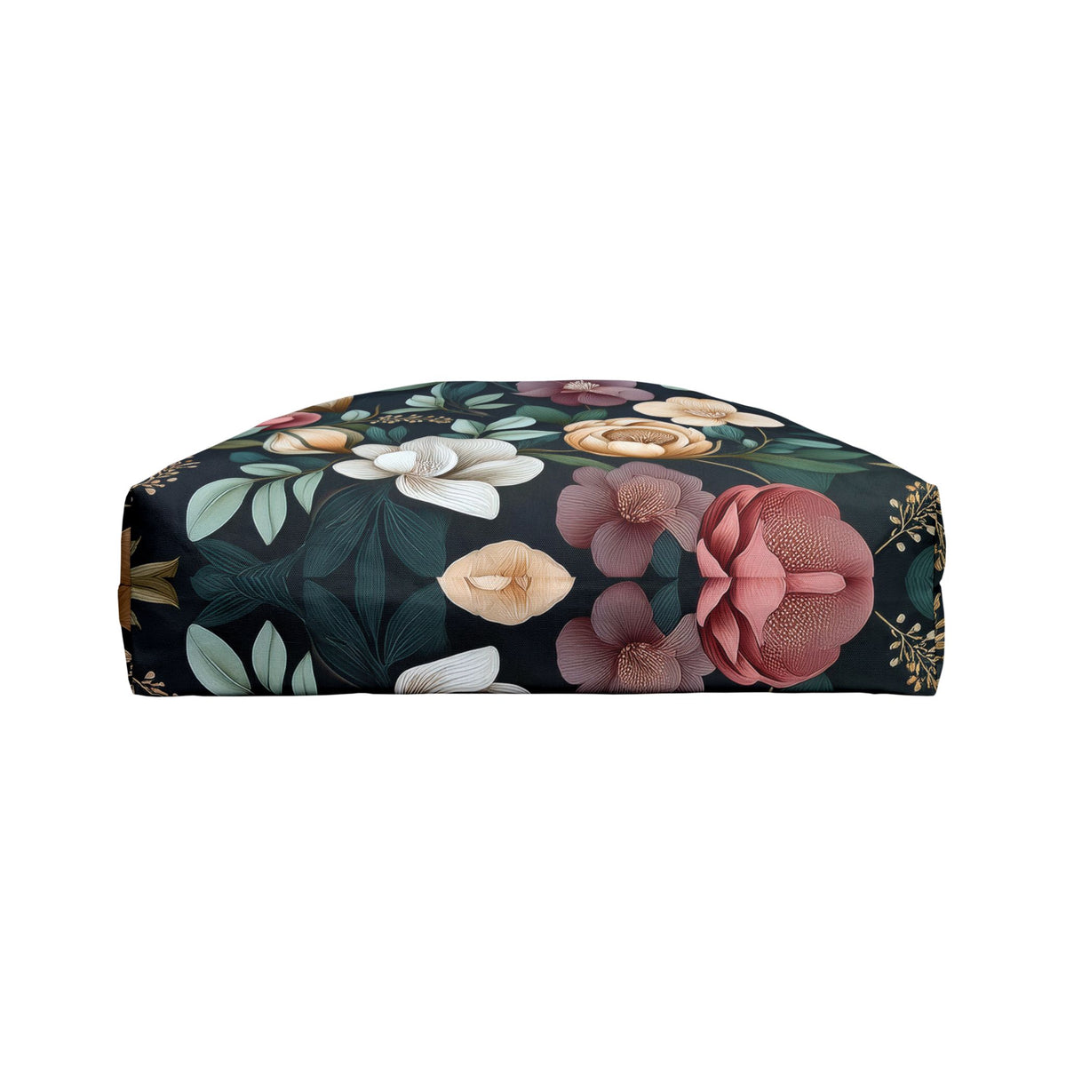 Floral Print Poly Canvas Weekender Bag 11