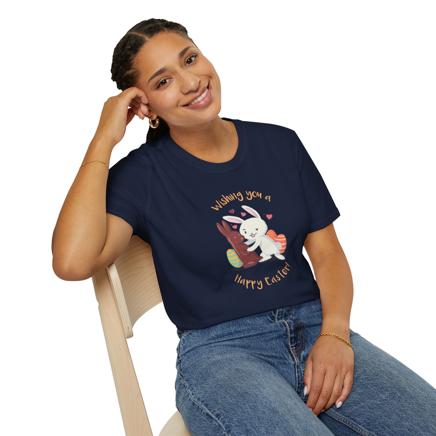 Easter Bunny T Shirt With Easter Signature And Prints Unisex Tee Design For All Occasions
