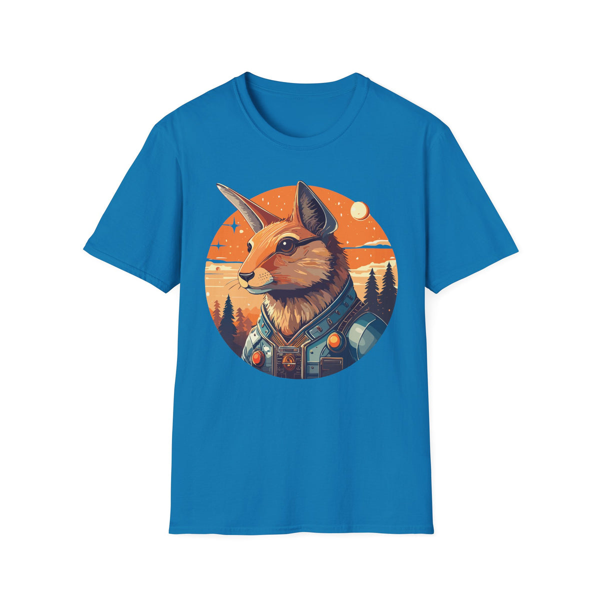 Fox Portrait T-Shirt | Sunset Wilderness Illustration