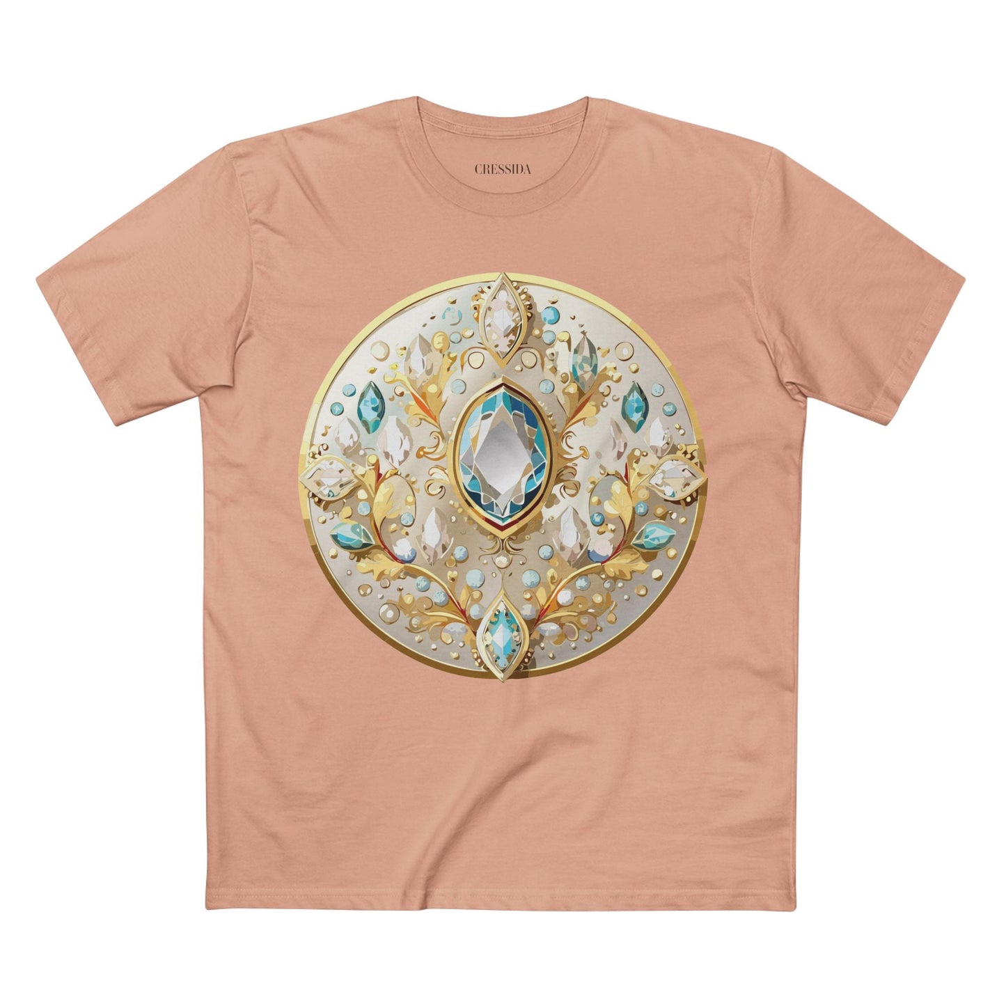 Medallion Graphic T-Shirt Unisex 100 Cotton With Gold Art Design Medal Tee 22