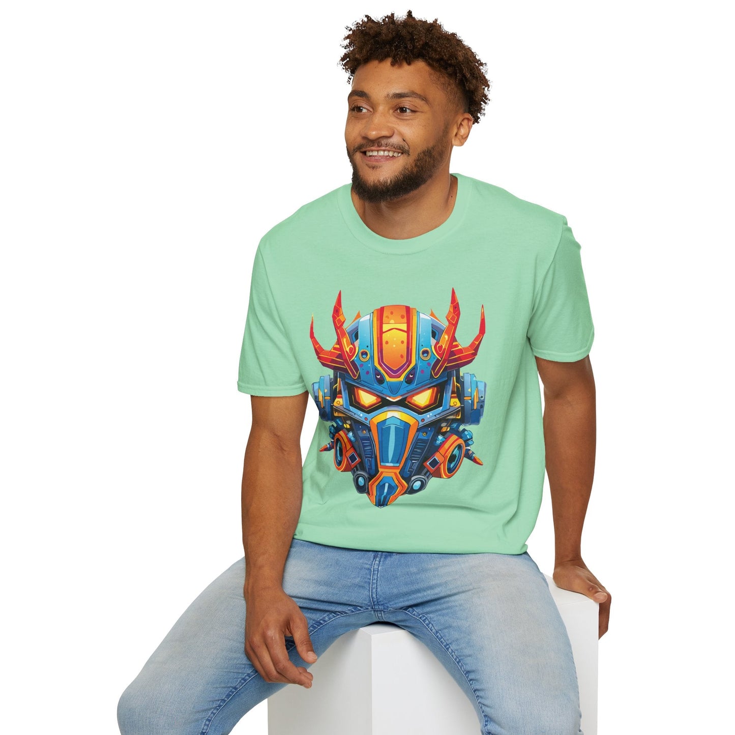 Cyborg Tee Unisex Robot And Terminator Shirt Gildan Softstyle 64000 Ring Spun Cotton