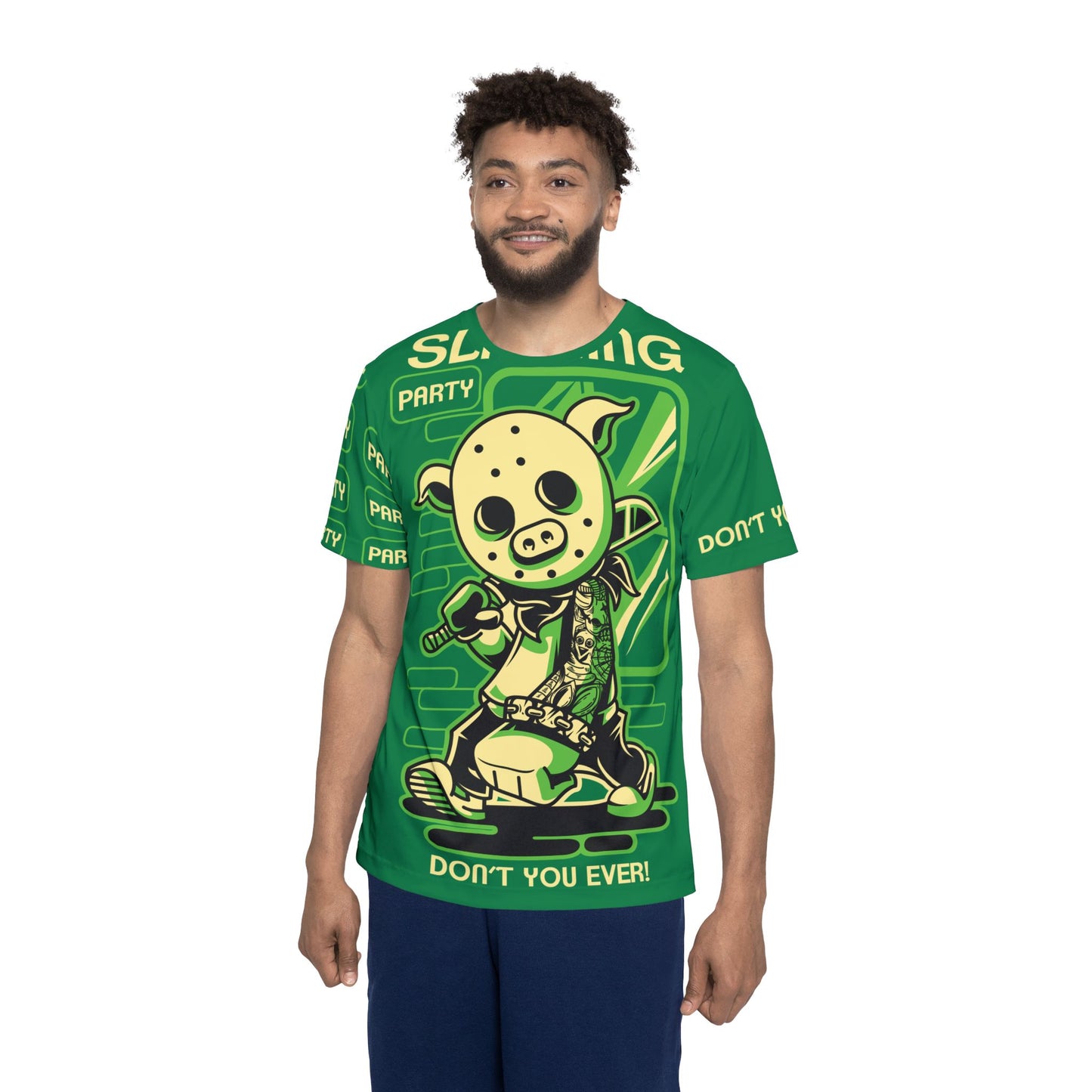 52-Be Fun Graphic T-Shirt, Art Design Poly Shirt, All Over Print Graphic Tee, Monsters T-Shirt, Cartoon Tees