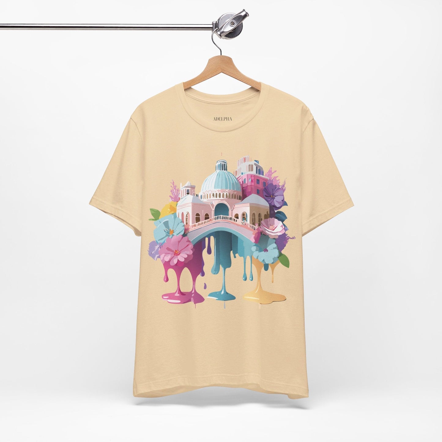 Venice Inspired Tourist Shirt Unisex Graphic Tee Adelpha Vintage Artwork Design Art