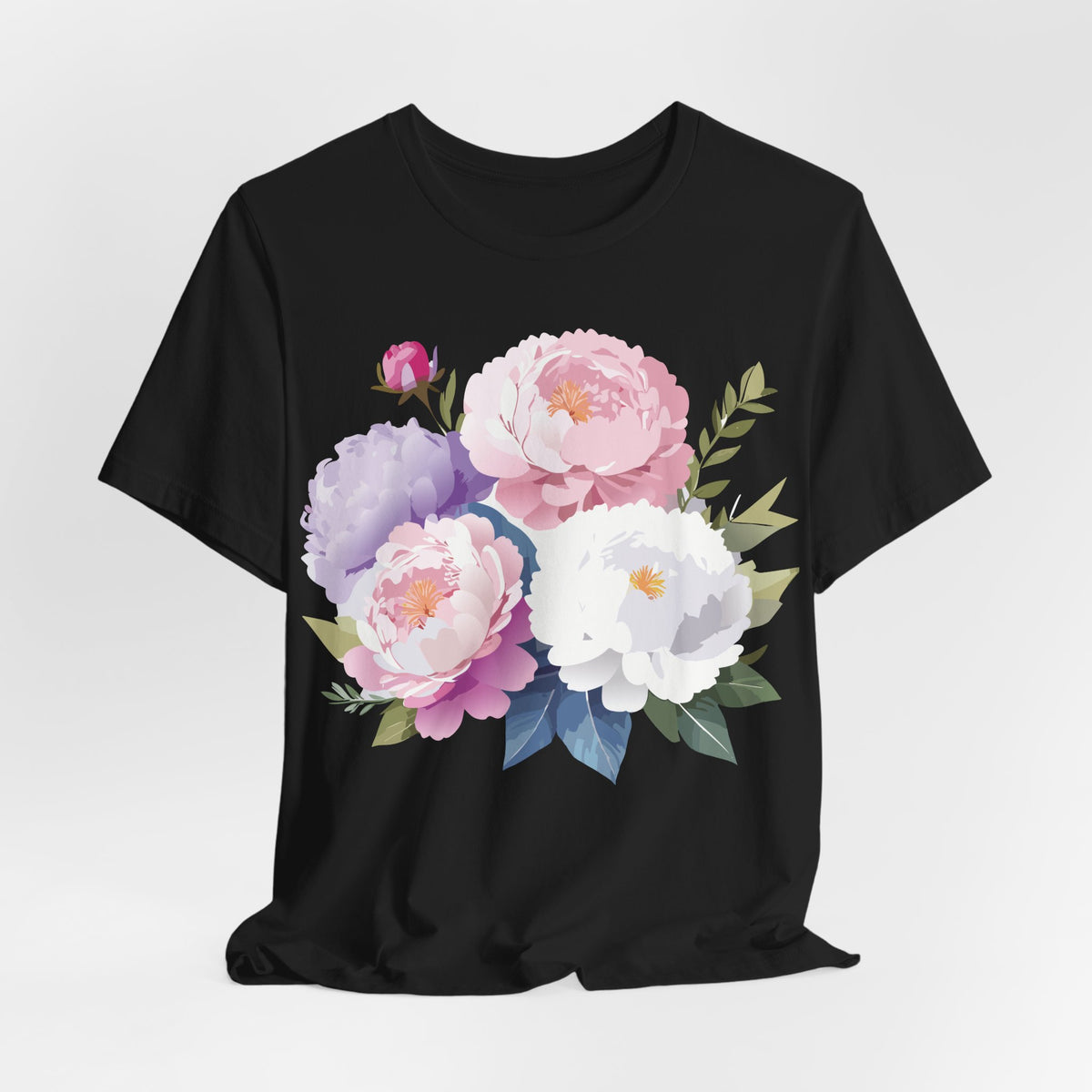 Floral Graphic Tee Shirt - Bella+Canvas Unisex 100 Cotton 36