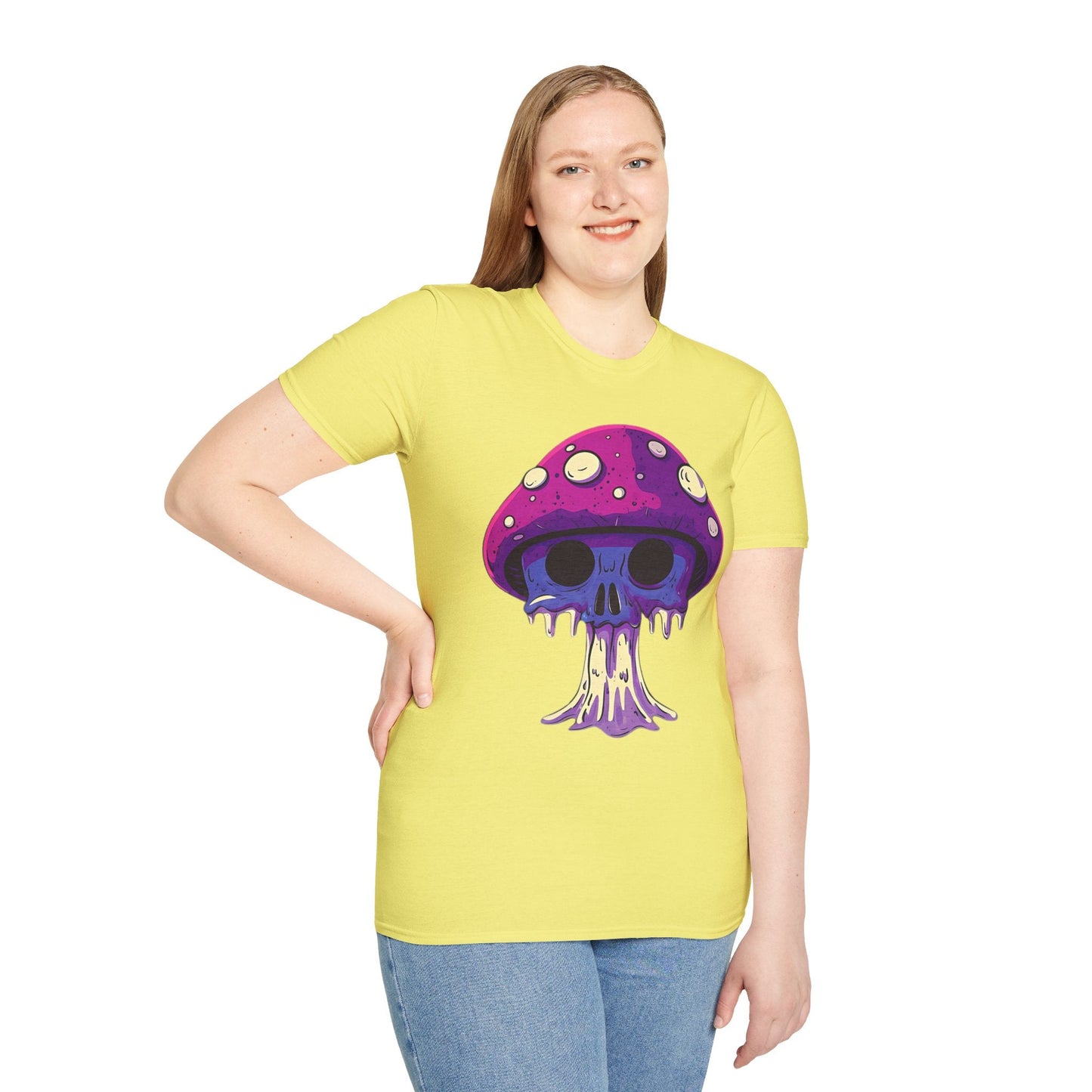 Mashroom Tee Shirt Unisex Funny Mashroom Graphic Softstyle Tee Gildan 64000 Quality Cotton