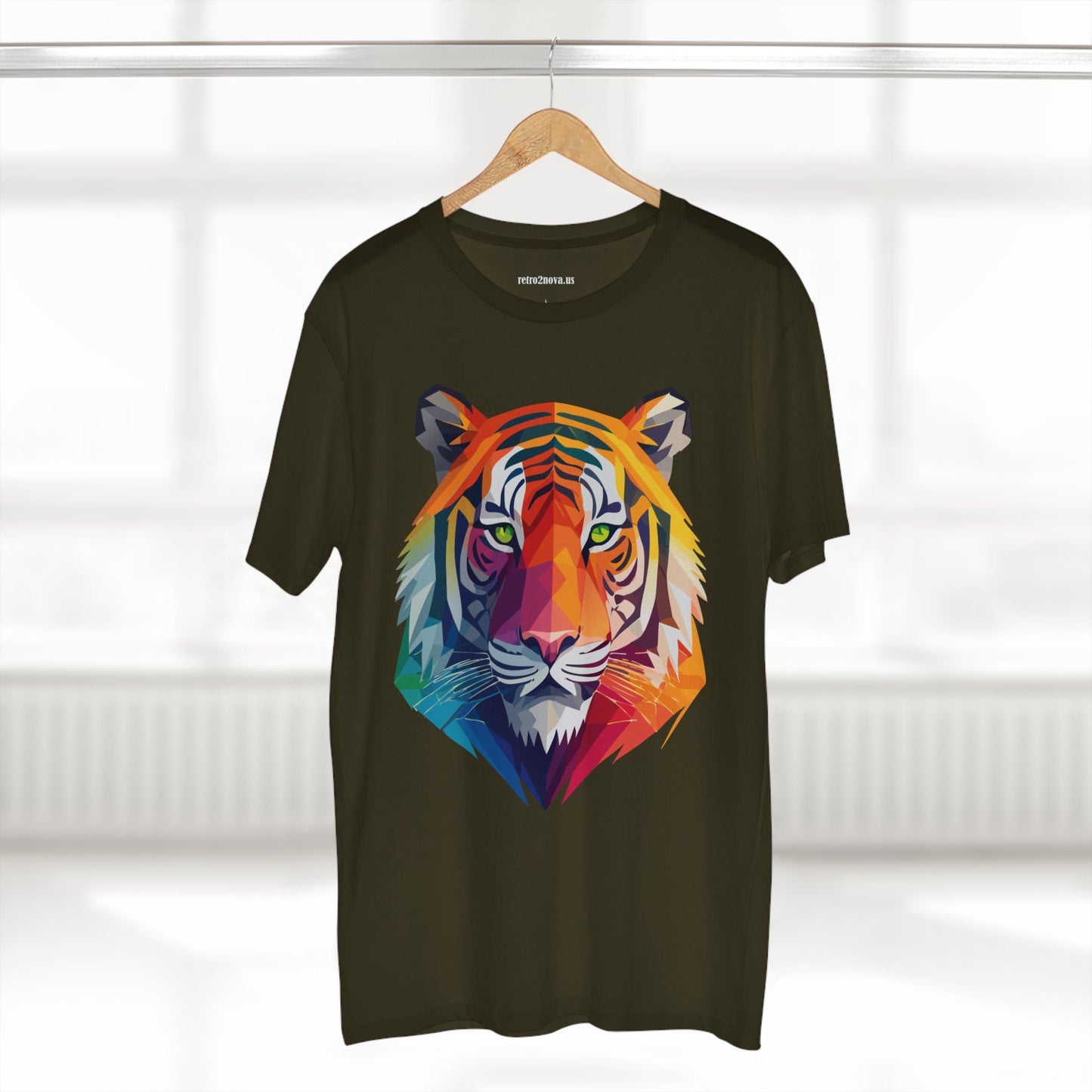 Tiger Shirt Unisex Premium Cotton Staple Tee With Original Art Design From Retro2Nova Collection For Everyday Wear