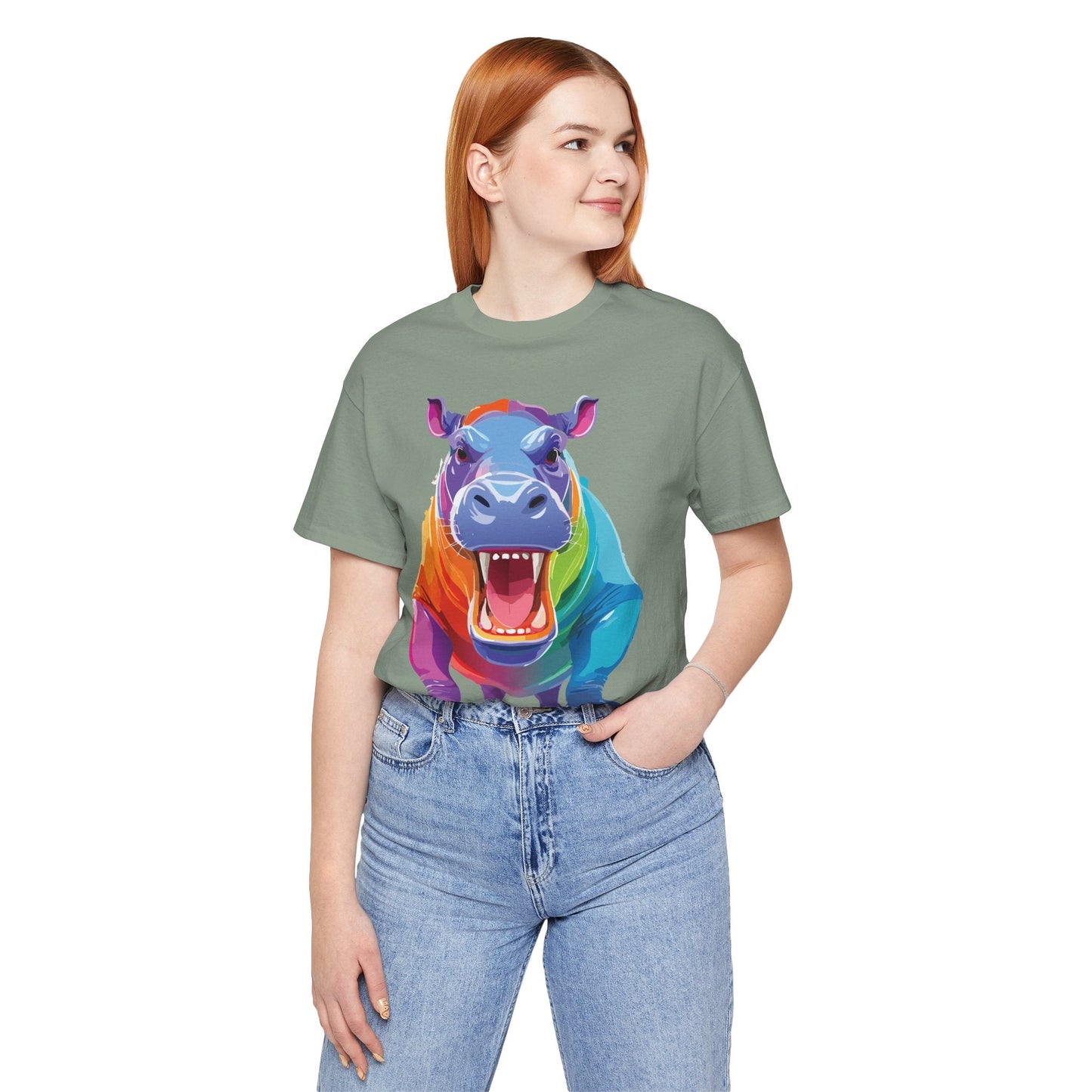 Unisex Animal Tee Shirt With Art Design Wild Animals Graphic Tee For Men Women All Sizes