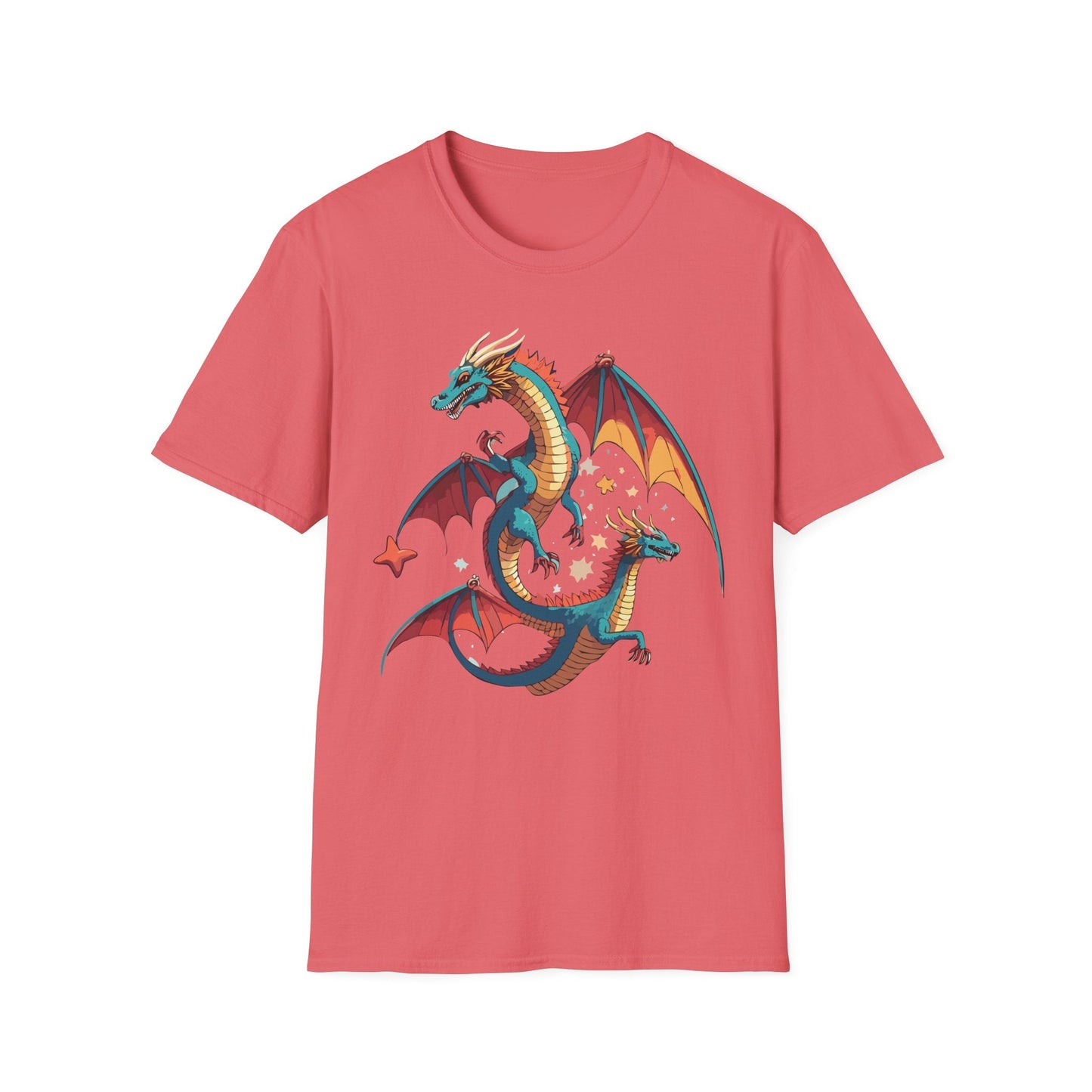 Dragon Graphic Unisex 100 Cotton Tee with Animal Artwork Design 14