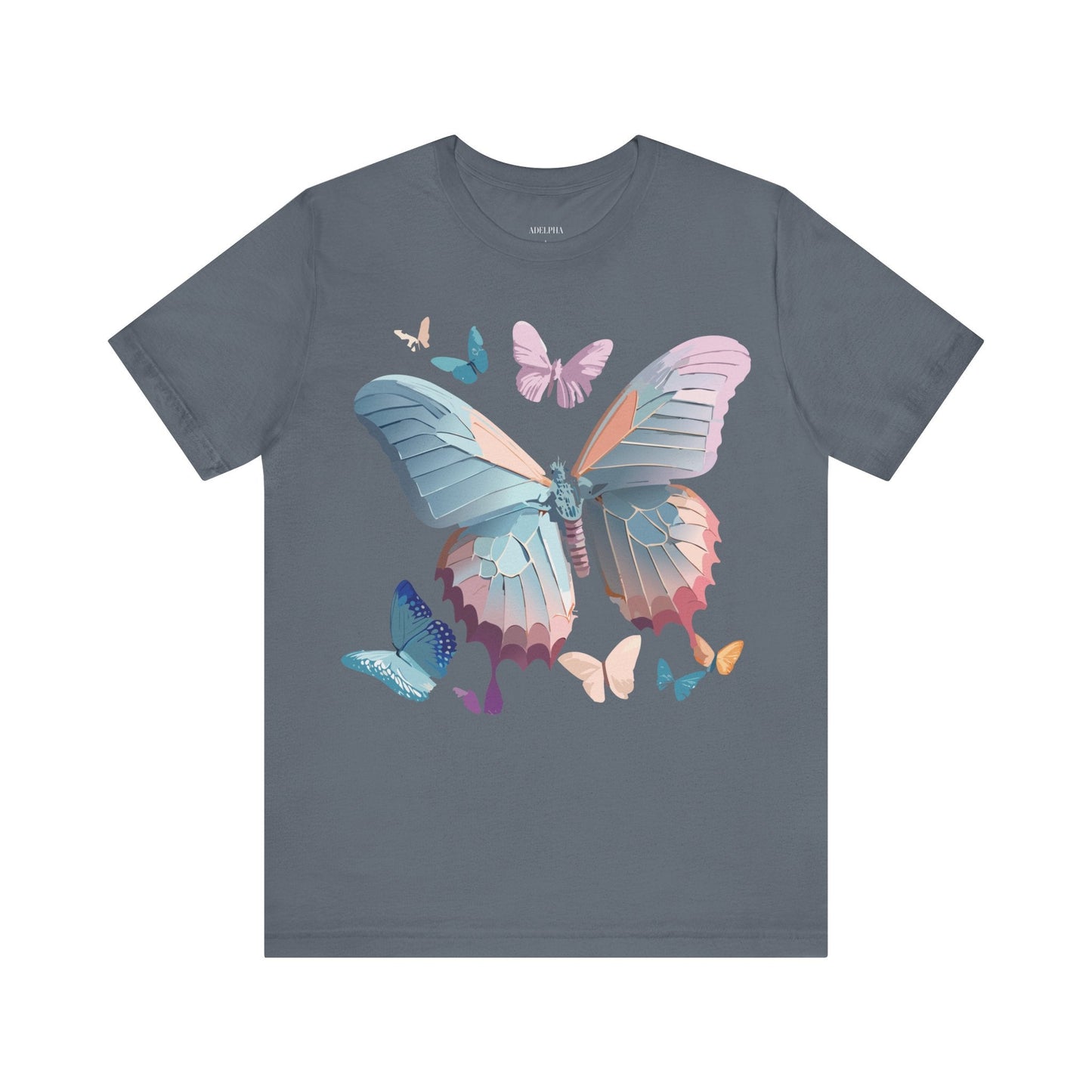 Adelpha Butterfly Graphic Tee Unisex Short Sleeve Vintage Art Design