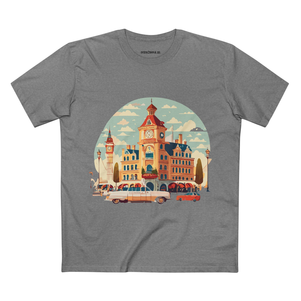 Retro Car Vintage Graphic Tee Staple Unisex 100 Cotton Tee Shirt - RC-3