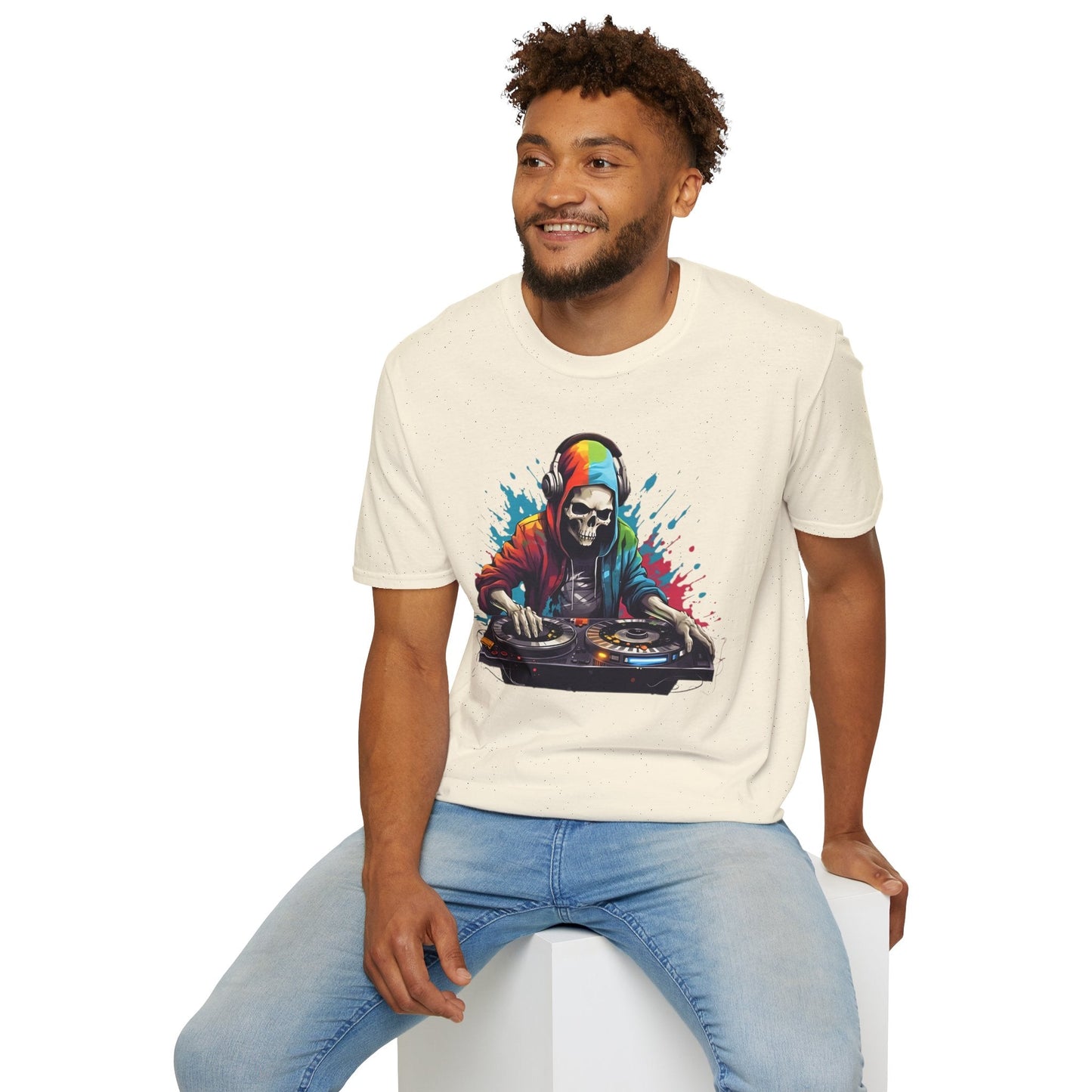 Skull T Shirt Unisex Skeleton Tee 100 Cotton Softstyle Gildan 64000 Graphic Tee Artwork