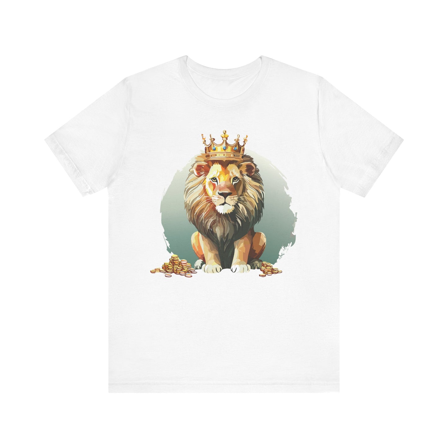 Regal Lion Short Sleeve Tee, Animal Shirt, Lion Tee, Unisex Top, Birthday Gift, Shirt with Animal design