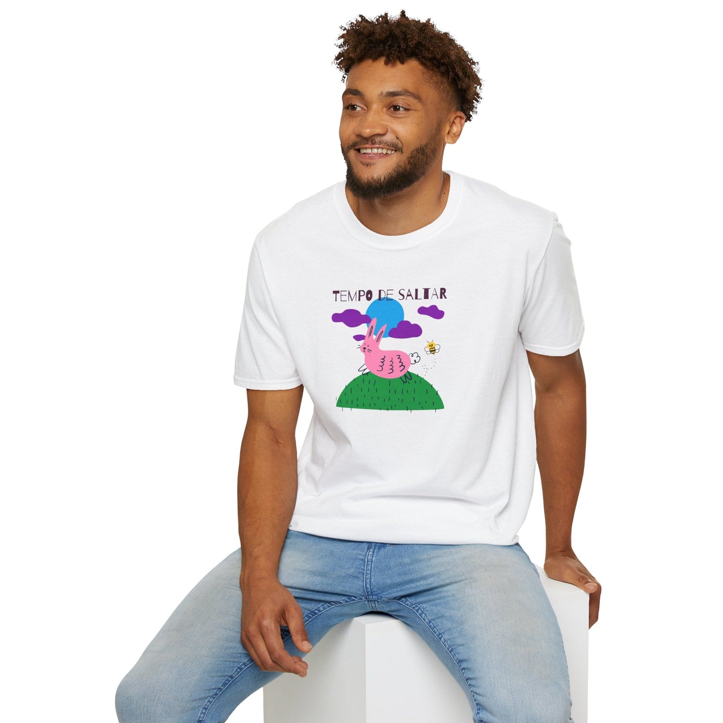 Funny Easter T Shirt Unisex Softstyle 64000 Art Design With Easter Prints 100 Percent Ring Spun Cotton