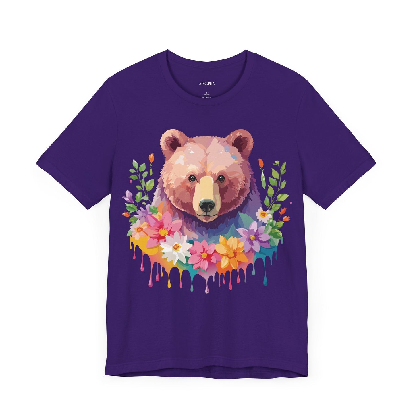 Bear Graphic T Shirt By Adelpha Unisex Short Sleeve Art Design Tee