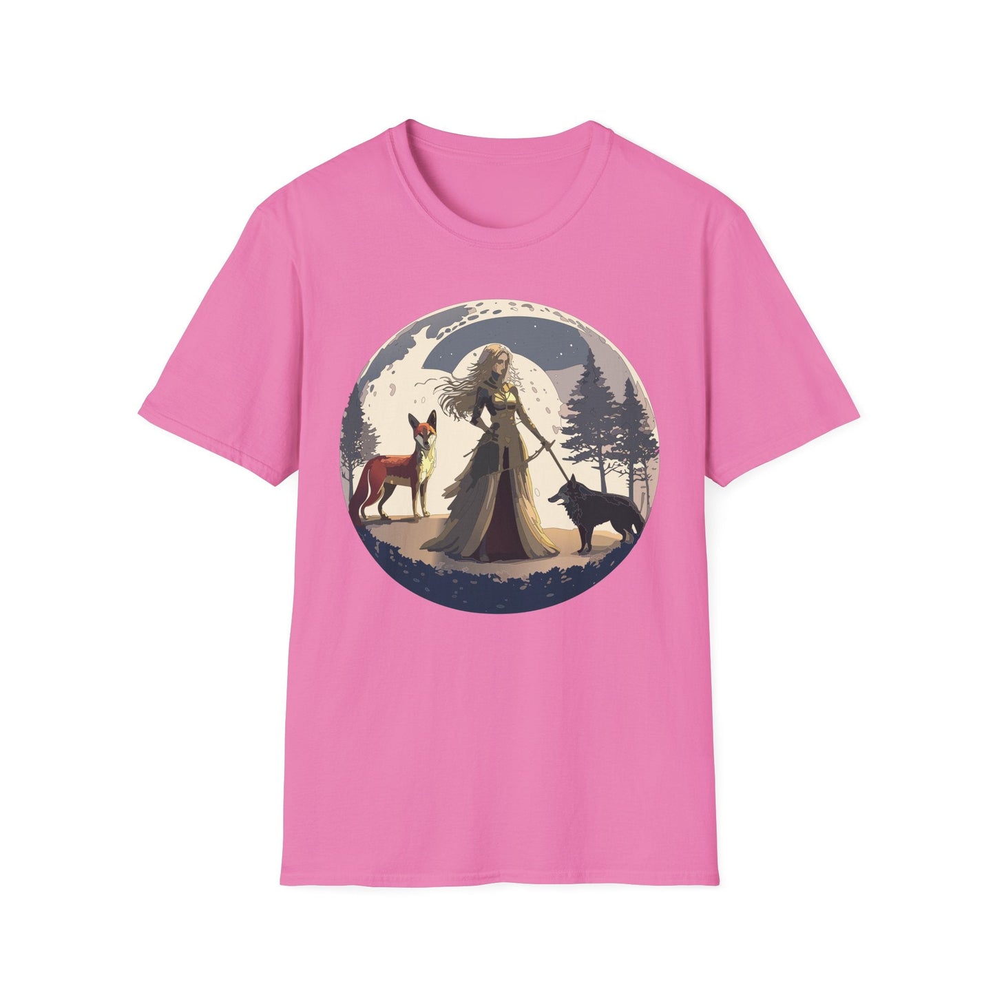 Womens Graphic T Shirt Art Design Tee Softstyle 64000 Gildan Unisex Short Sleeve