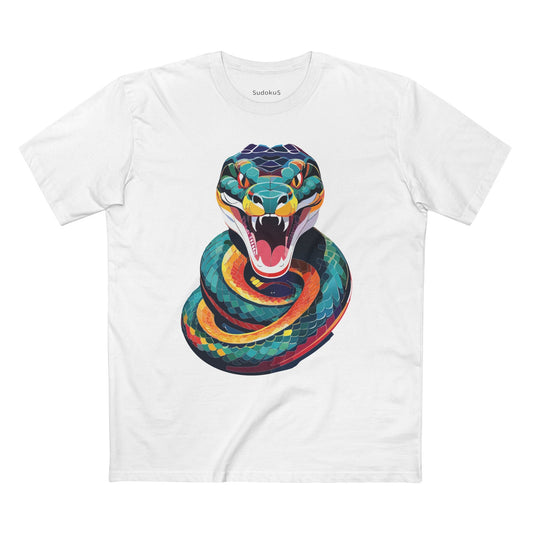 Snake Graphic Unisex 100 Cotton Staple Tee with Animal Design Artwork 2