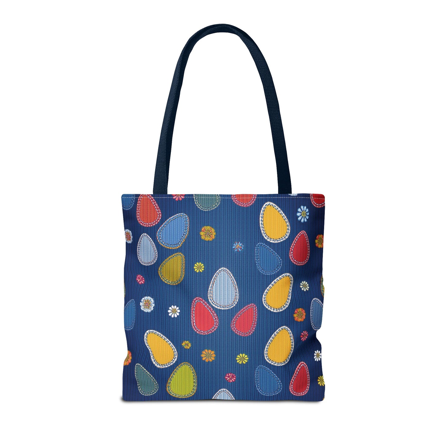 Easter Graphic Design Denim Fabric Imitation Print Unisex Canvas Bag Poly Spun 3 Sizes Tote Bag 204-13