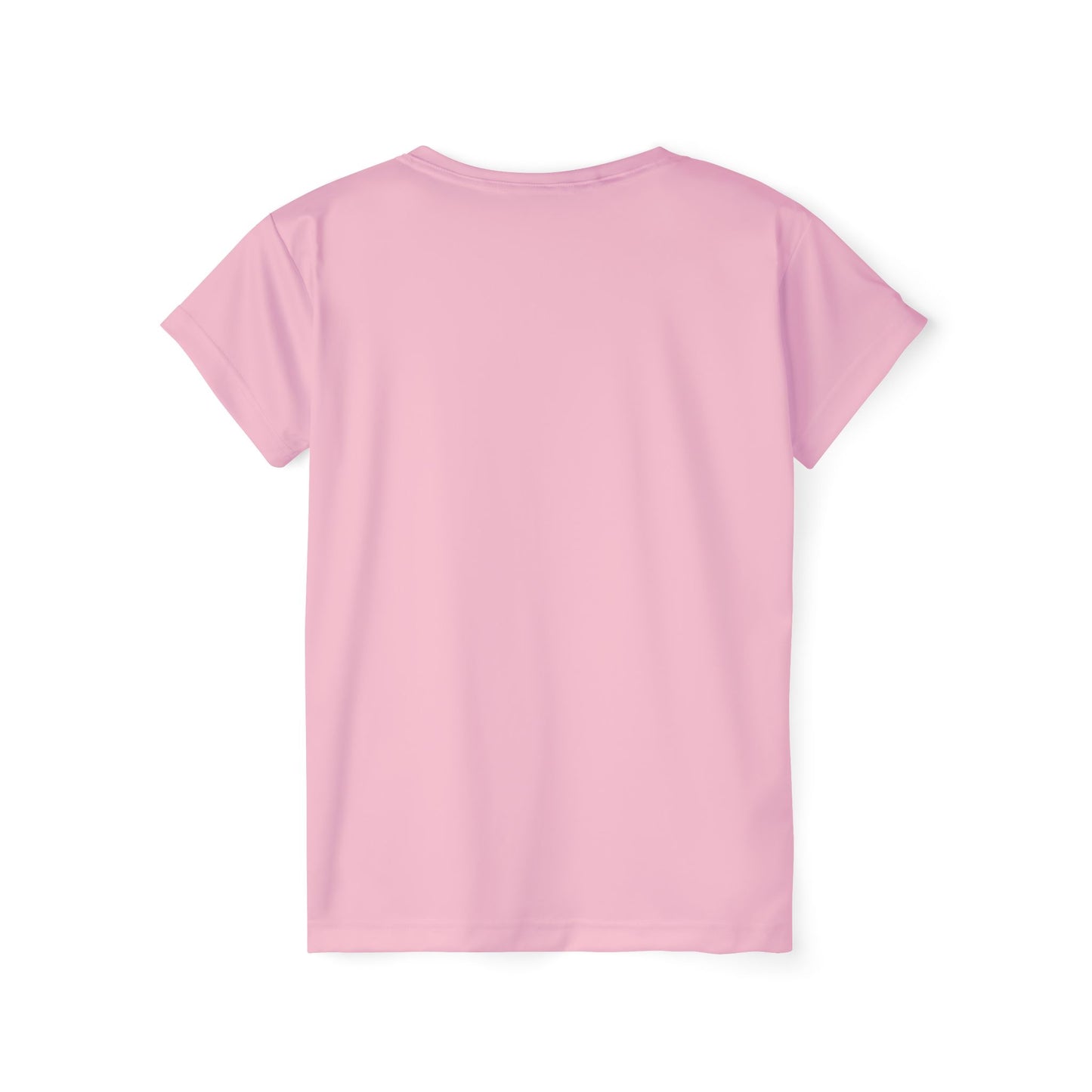 Soft Blossom Women's Sports Jersey Short Sleeves 100% Poly Solid Pink Color Print Athletic Tee
