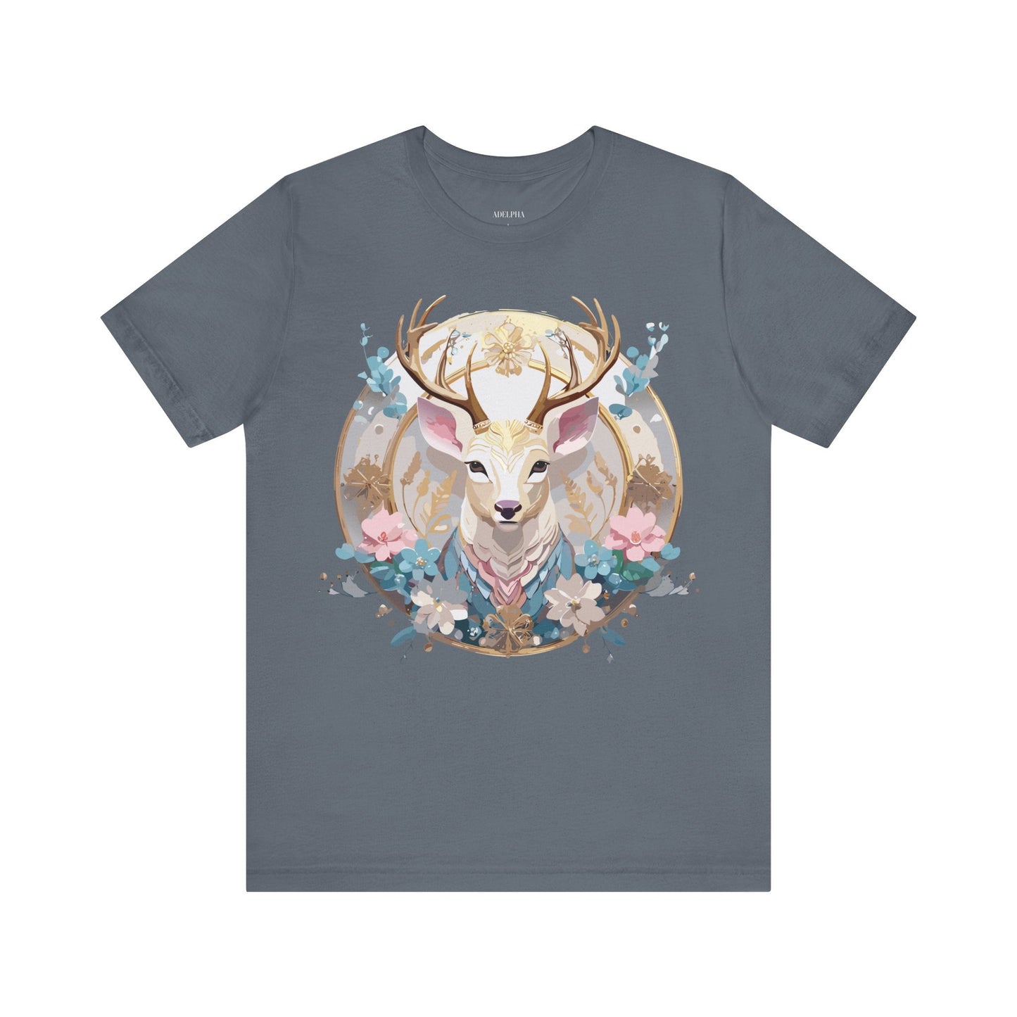 Medallion Graphic Unisex 100 Cotton Vintage Animal Medal Artwork Tee 69