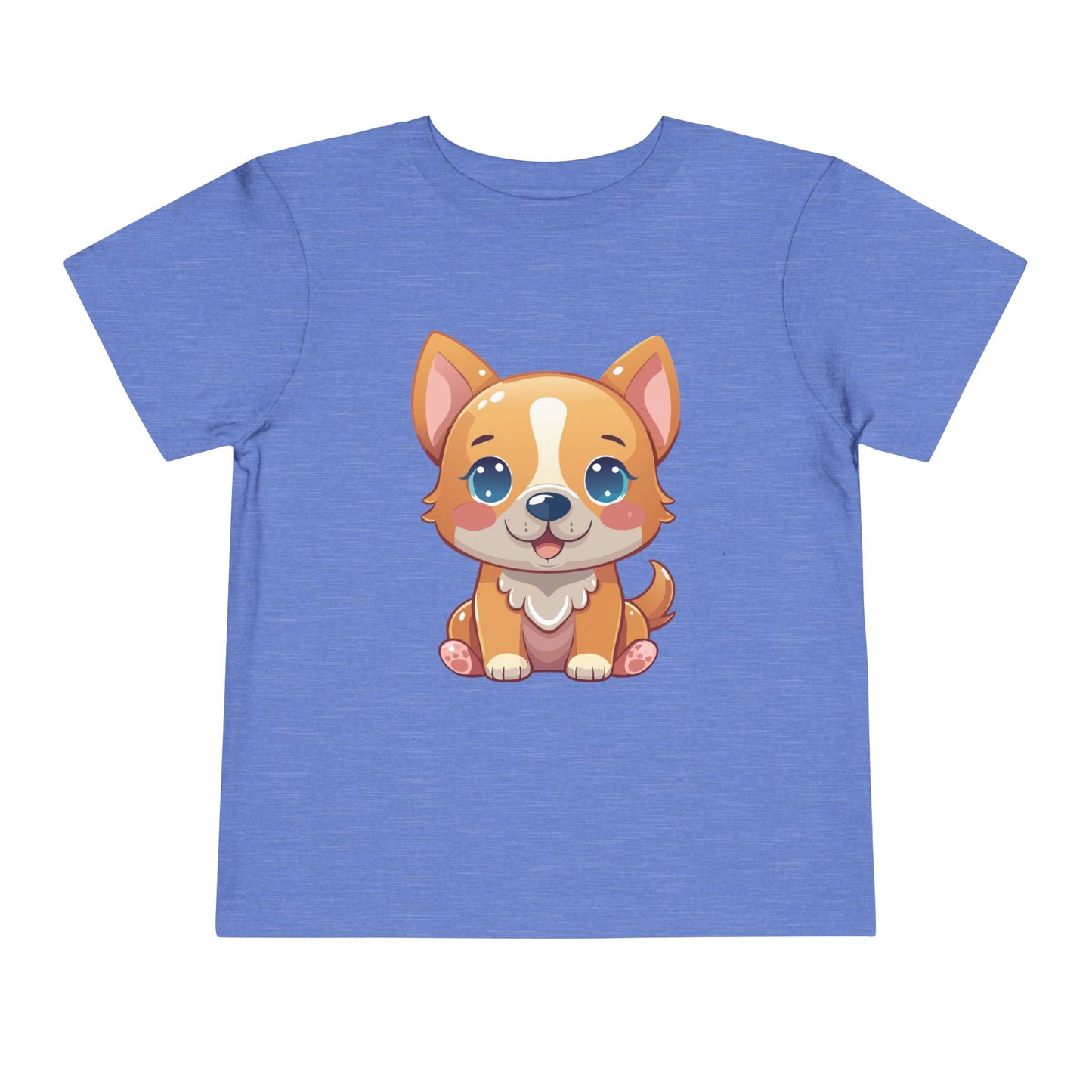 Bonita camiseta de manga corta para niños pequeños con diseño de cachorro: regalo adorable para amantes de las mascotas (2 a 5 años)