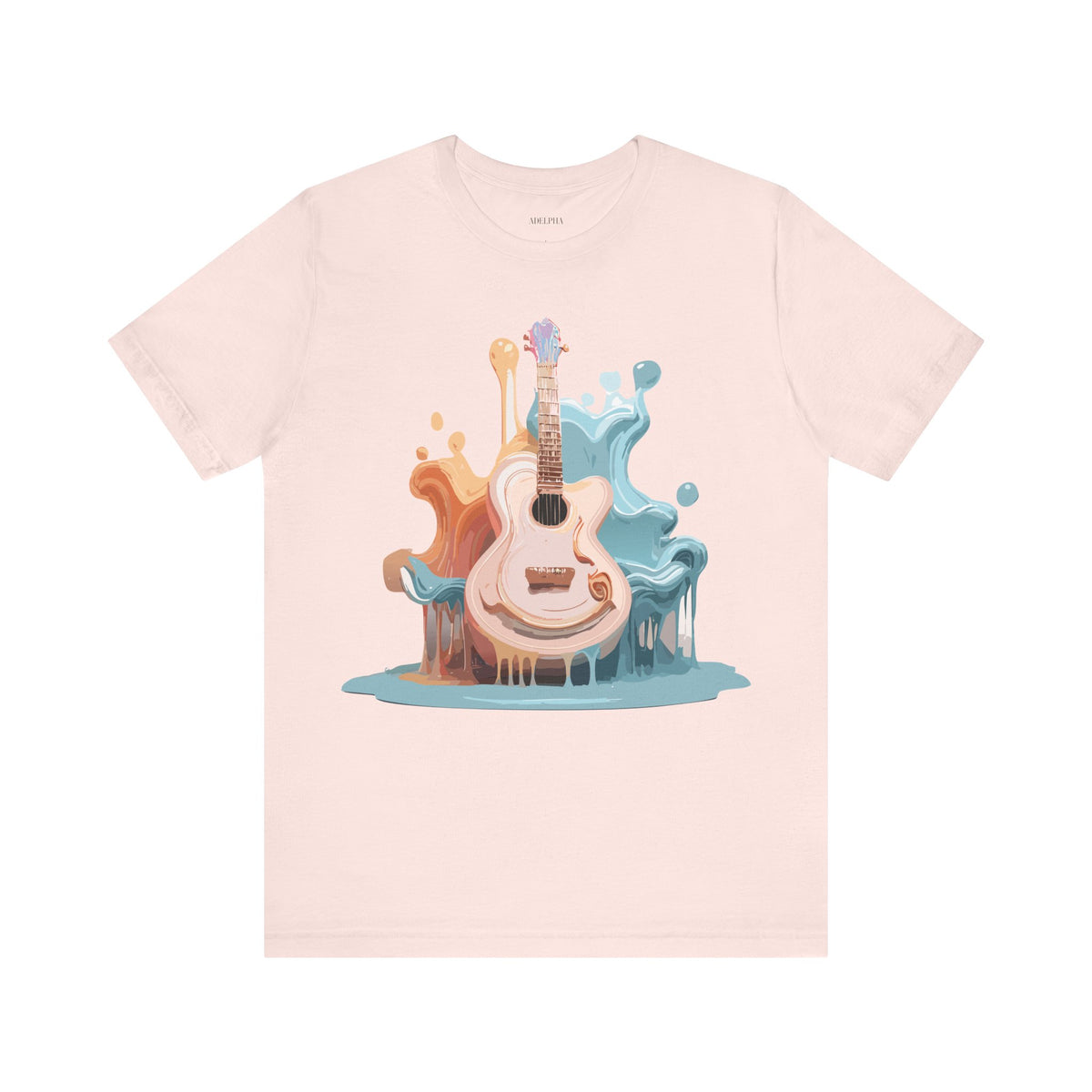 Music Graphic Unisex Cotton Bella+Canvas Tee with Art Design m155