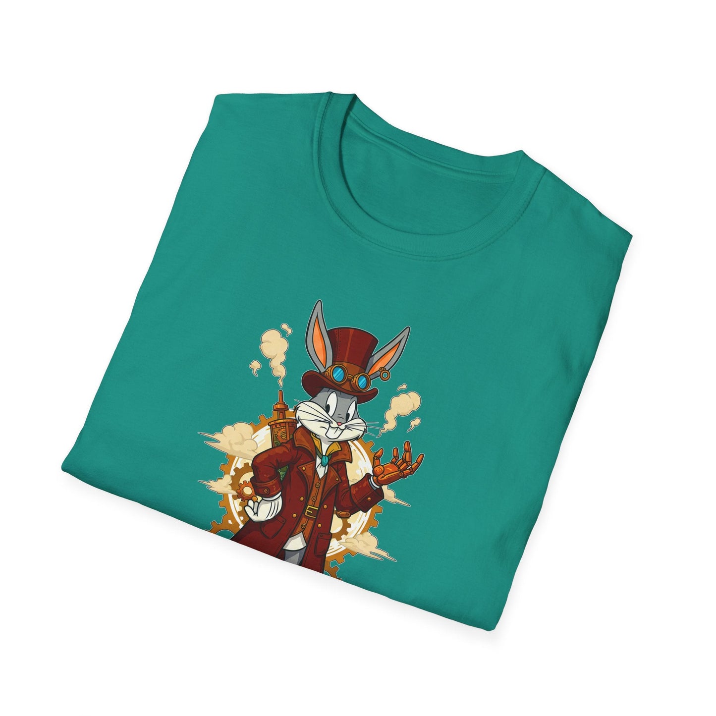 Cartoon Bunny Graphic Unisex Cotton Animal Animation Artwork Design Tee 36