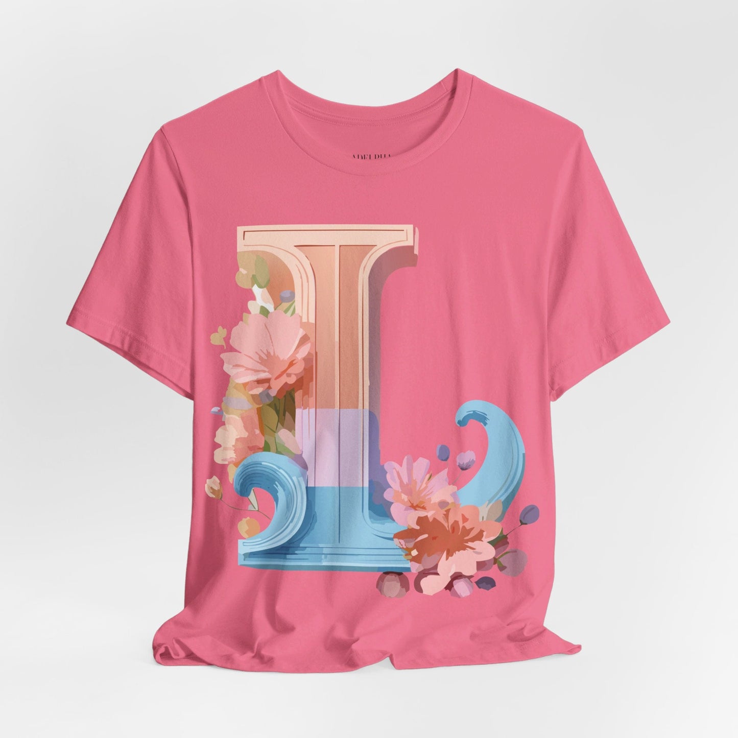 Letter L Unisex Graphic Tee  Vintage Inspired Artwork For Everyday Style