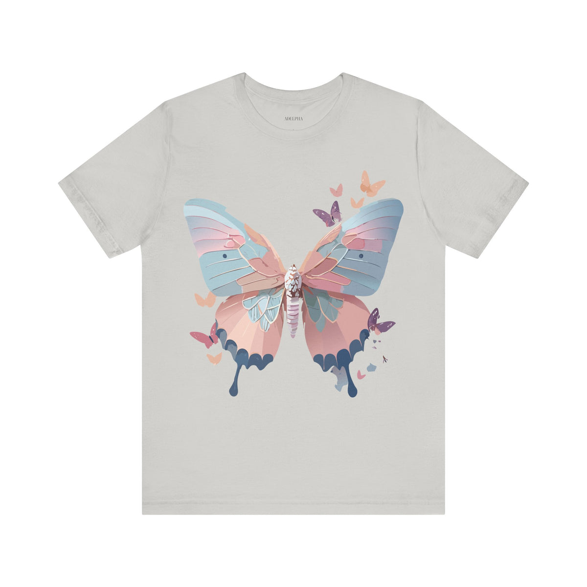 Butterfly Graphic Unisex Cotton Bella+Canvas Tee with Art Design n109