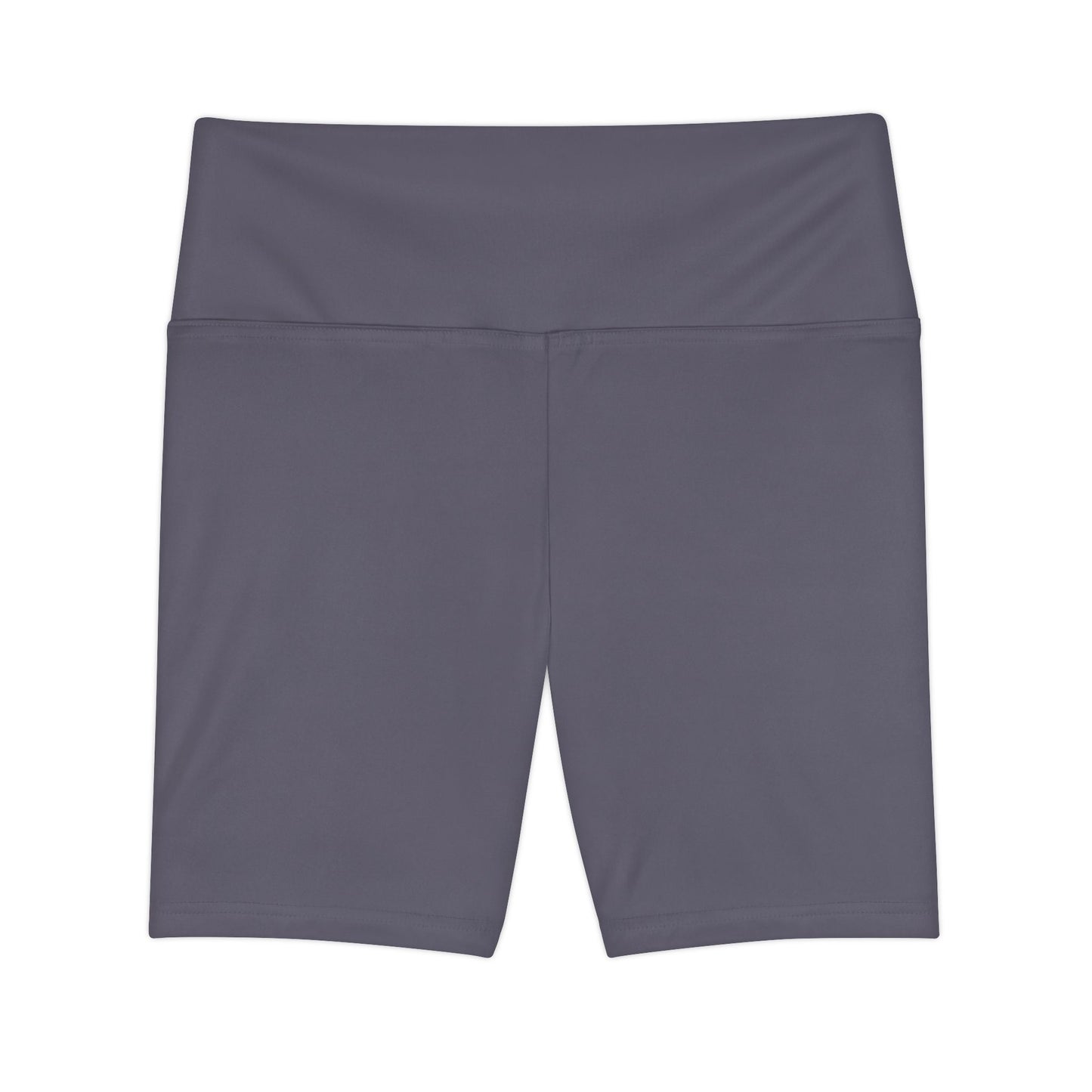 Foggy Purple Workout Shorts — Women's High-Waist Performance Biker Shorts