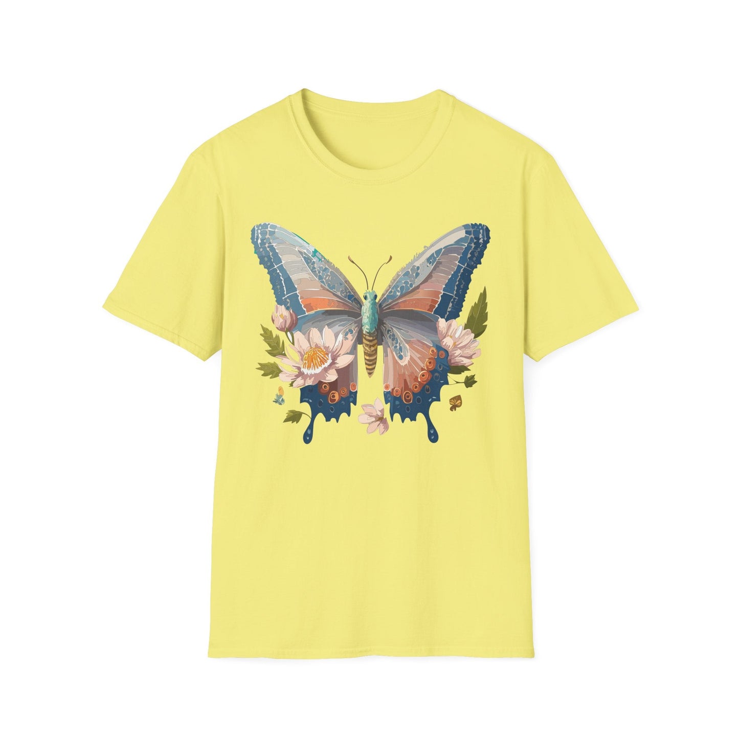 Butterfly Shirt Unisex T Shirt Monarch Design Softstyle 64000 Ring Spun Cotton Tee