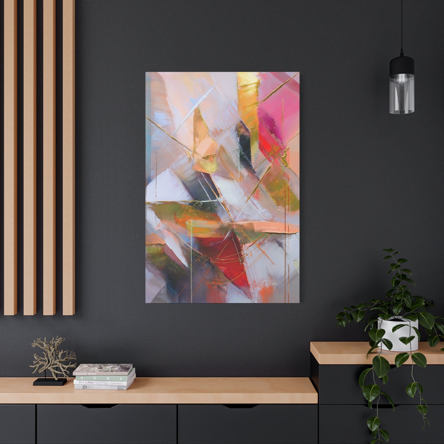 Abstract Oil Painting Print Canvas 20x24,20x30,24x30 24x32,24x36,30x40 32x48,36x48,40x60 Pine-Wood Inner Frame ABS-179