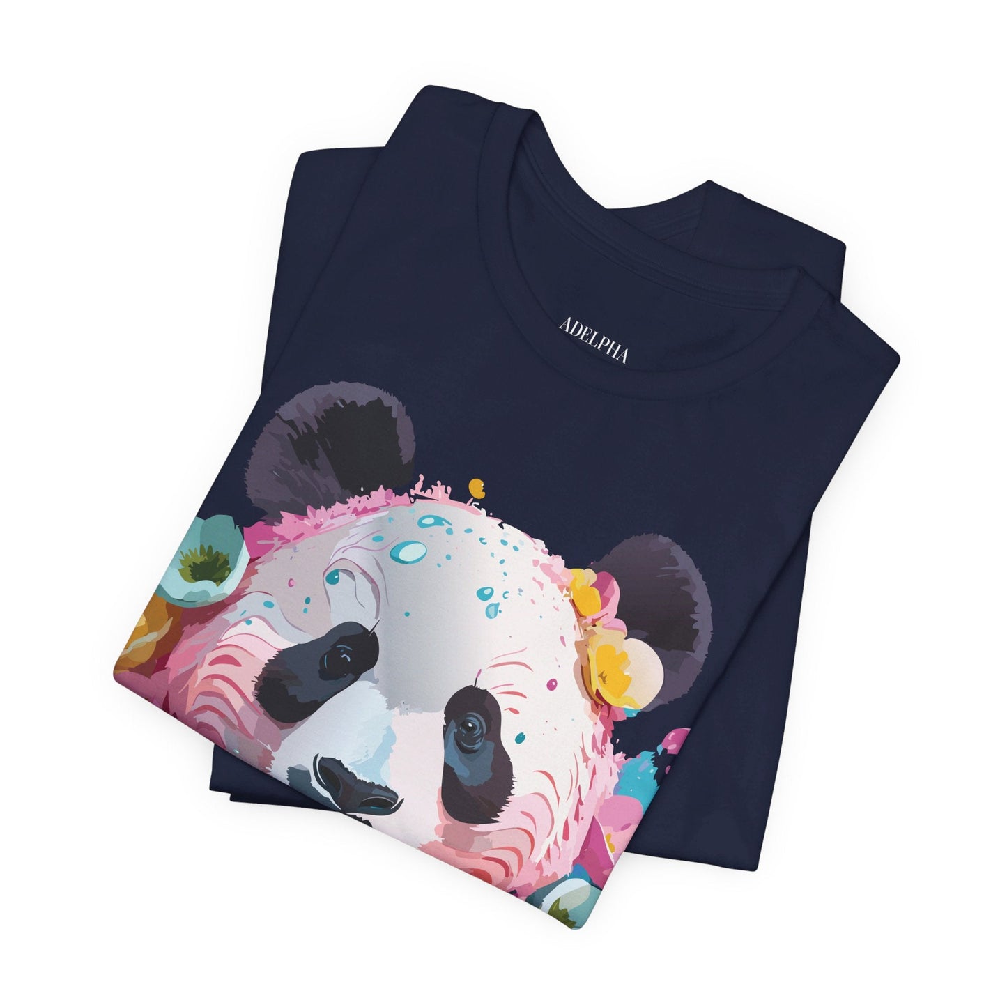 Panda Graphic Unisex 100 Cotton Vintage Art with Animal T-Shirt 5
