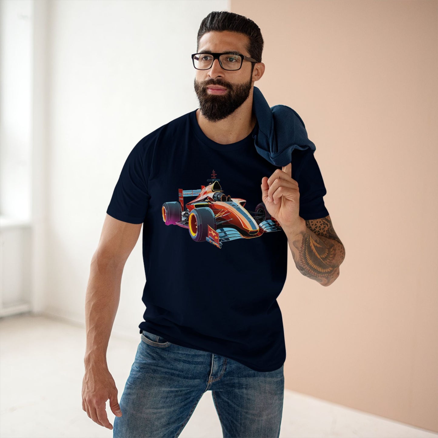 Car Graphic Unisex 100 Cotton Staple Tee 10
