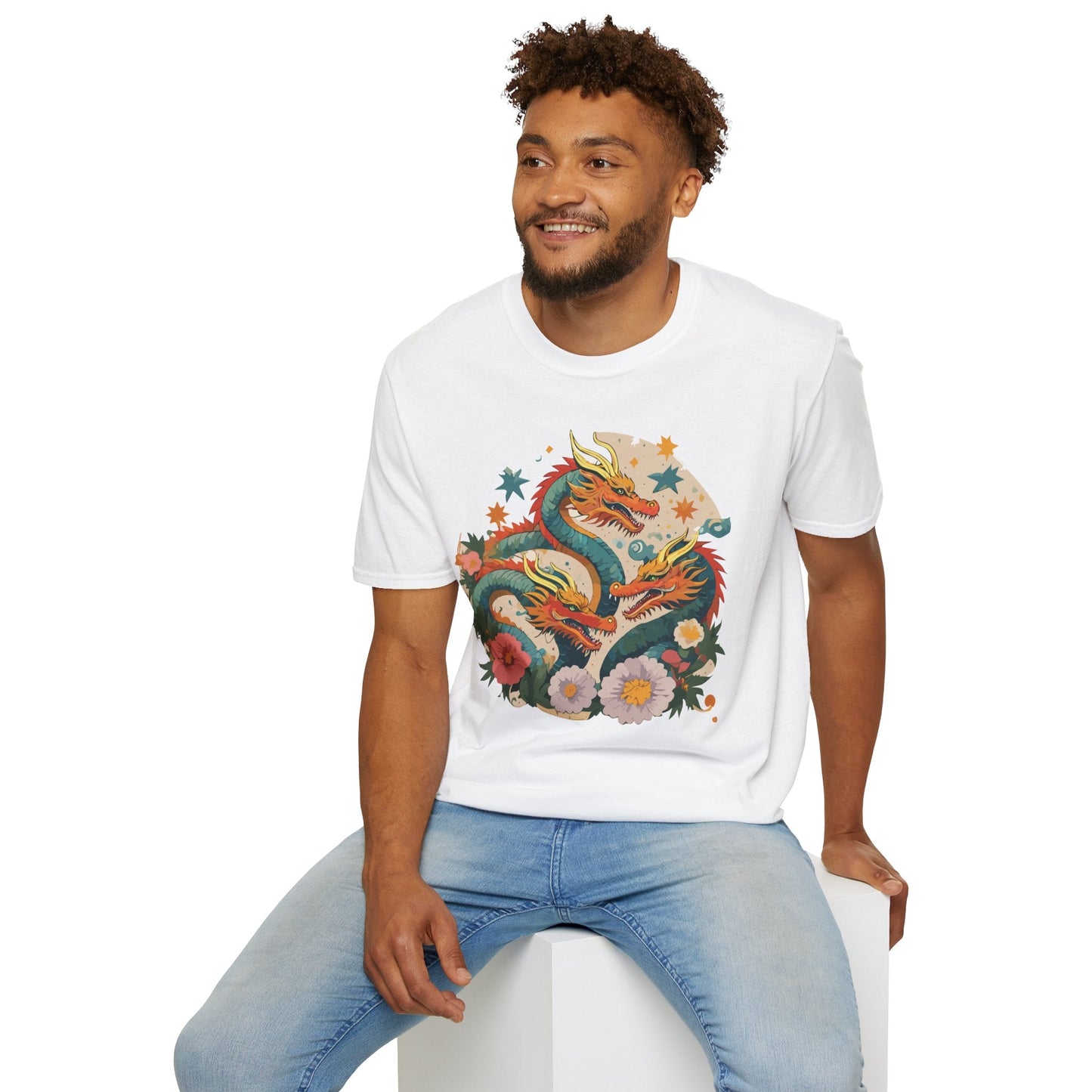 Dragon Graphic Unisex 100 Cotton Tee with Animal Artwork Design 10