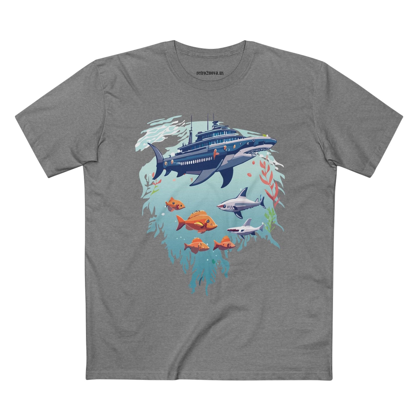 Ocean Pacific Shirt Unisex Premium Cotton Art Tee Original Art Design Retro2Nova Ocean Collection