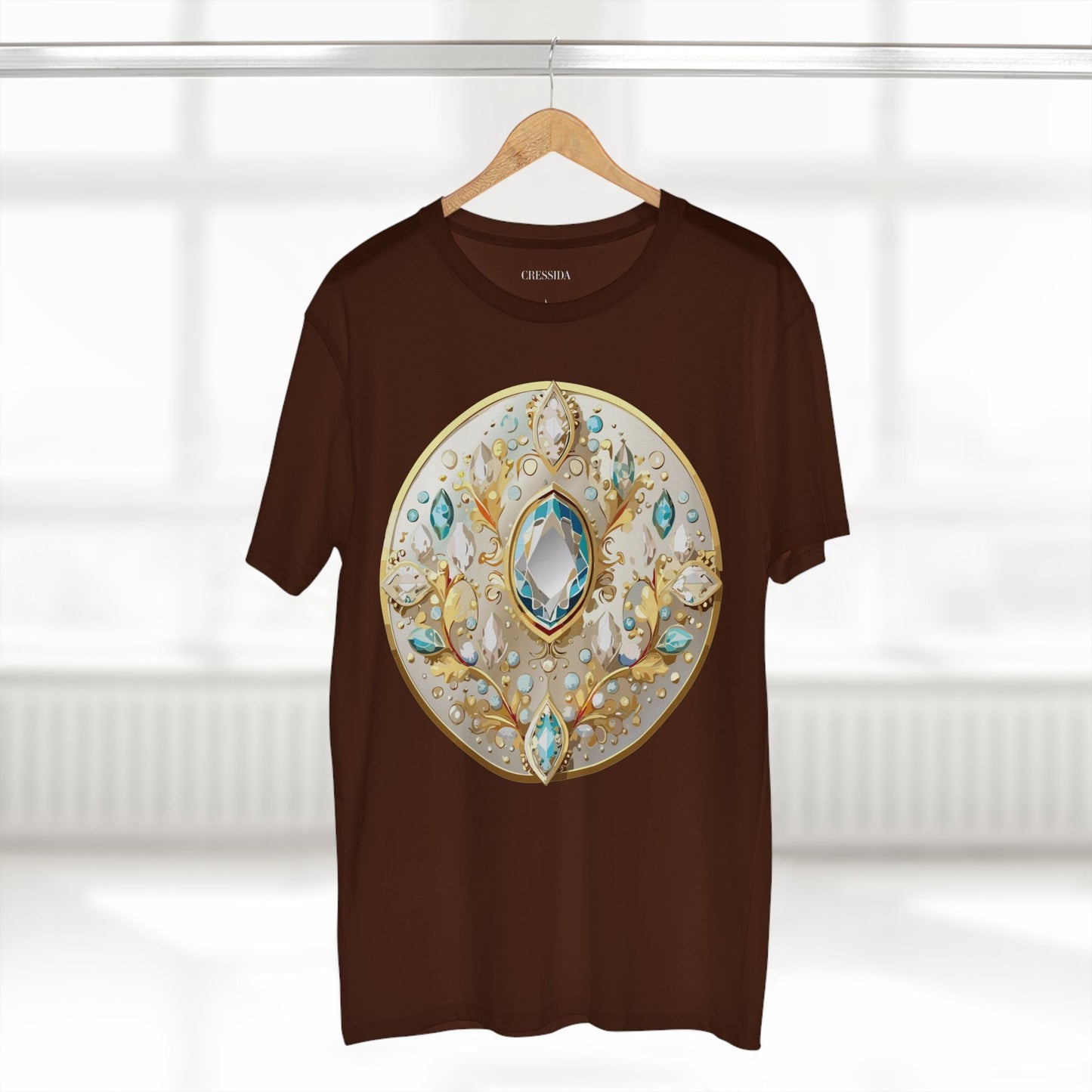 Medallion Graphic T-Shirt Unisex 100 Cotton With Gold Art Design Medal Tee 22