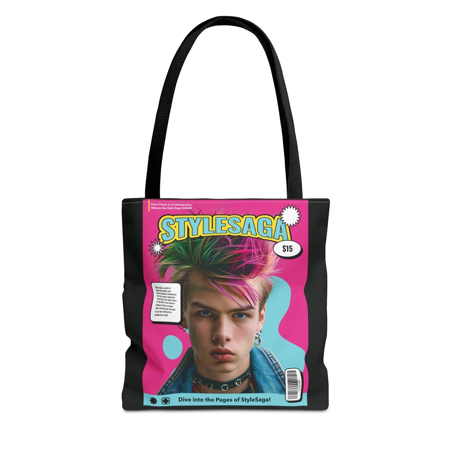 Magazine Cover Canvas Tote Bag By Retro2Nova Durable Everyday Carry Accessory Bold Vintage Inspired