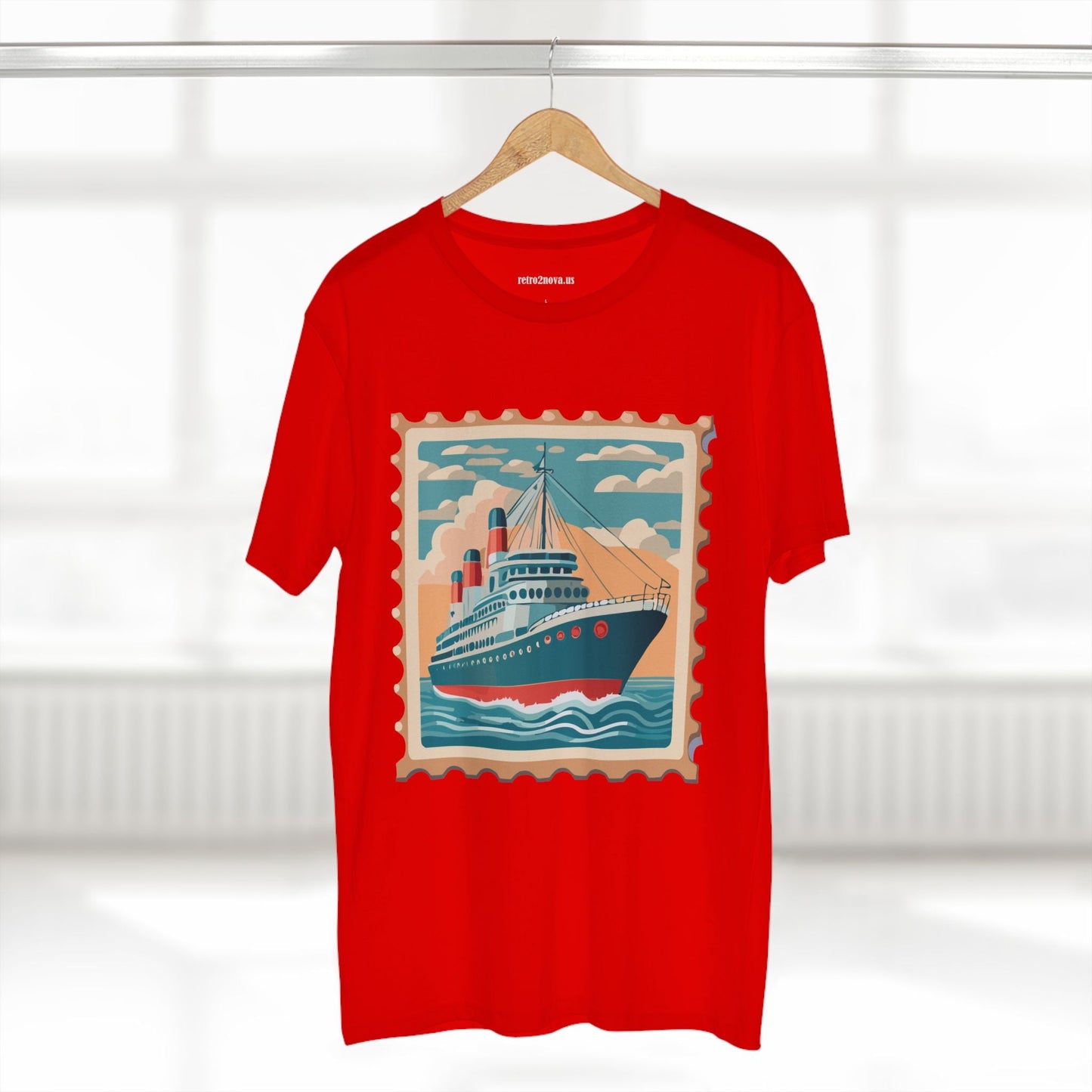Stamp Shirt Postage Stamp Tee PS43 Unisex Premium Cotton Art Tee Retro2Nova Classic Art Collection