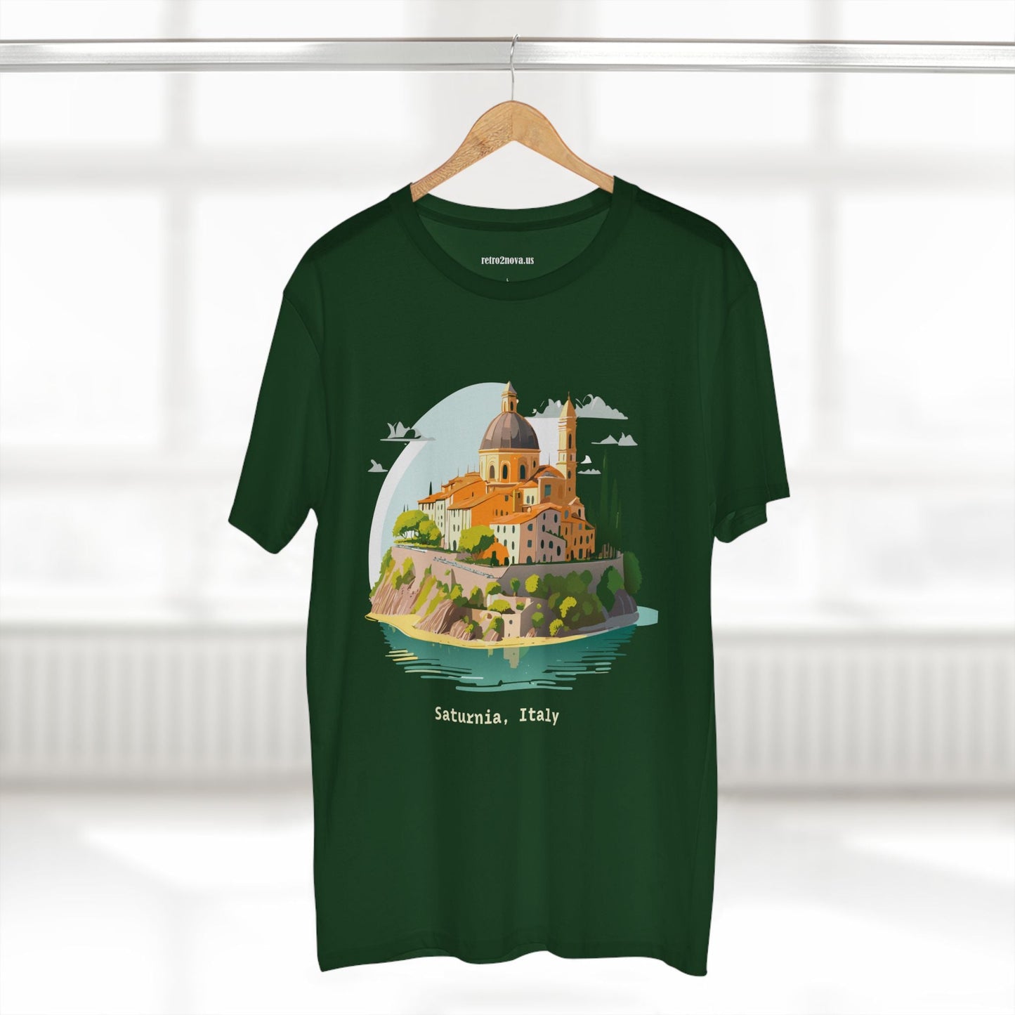 Italy Travel Shirt Unisex Cotton Tee With Original Art Design Retro2Nova Edition