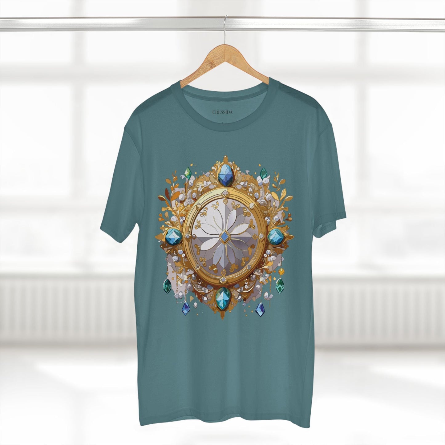 Medallion Graphic T-Shirt Unisex 100 Cotton With Gold Art Design Medal Tee 13