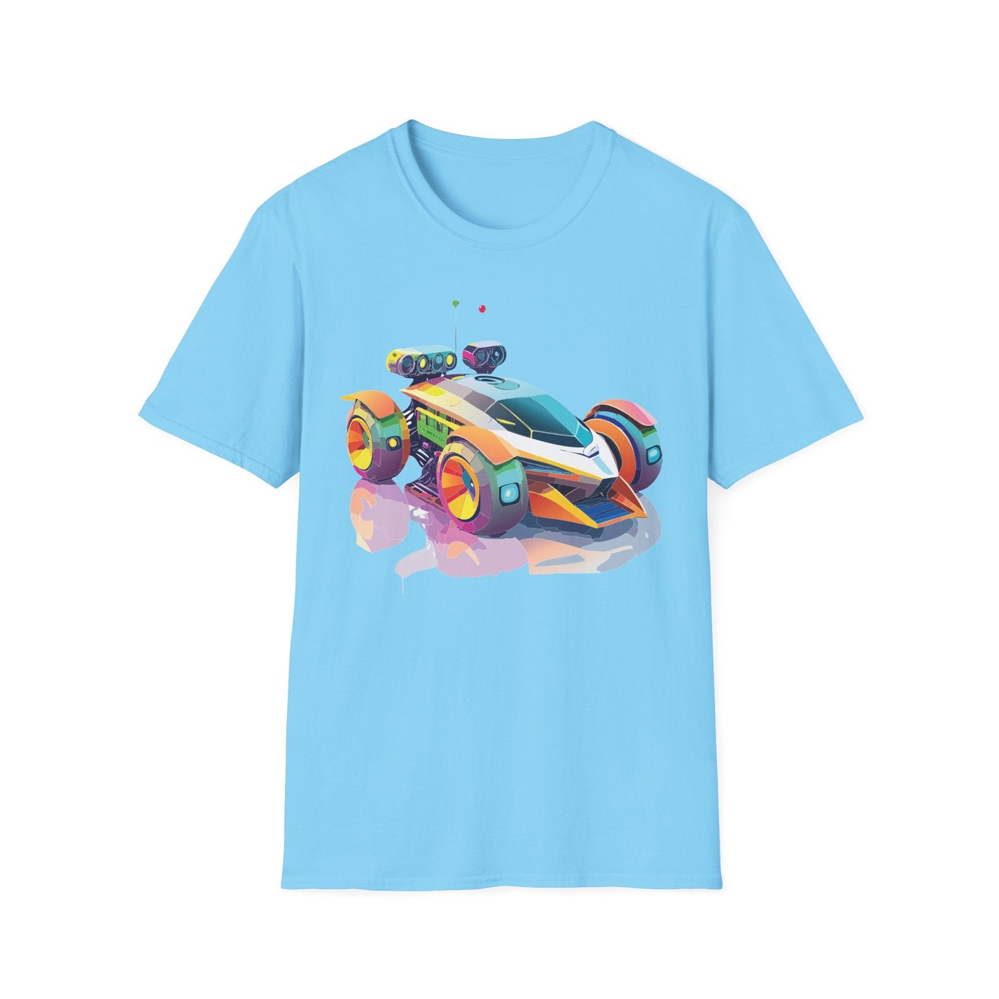 Car T Shirt Unisex Softstyle Tee With Cars Art Design Hot Wheels Edition Premium Cotton