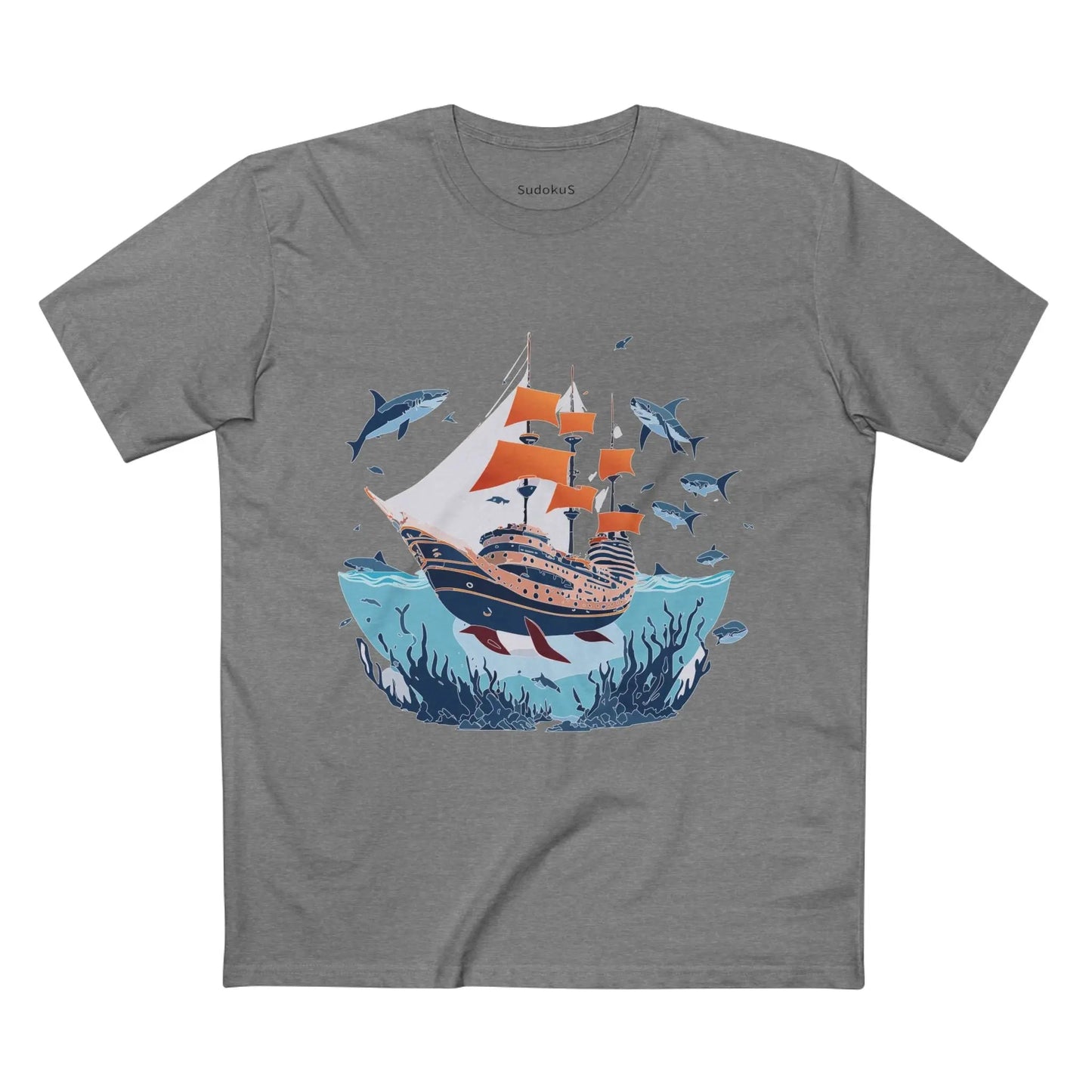 Ocean Coast Graphic Unisex 100 Cotton Staple Tee 26