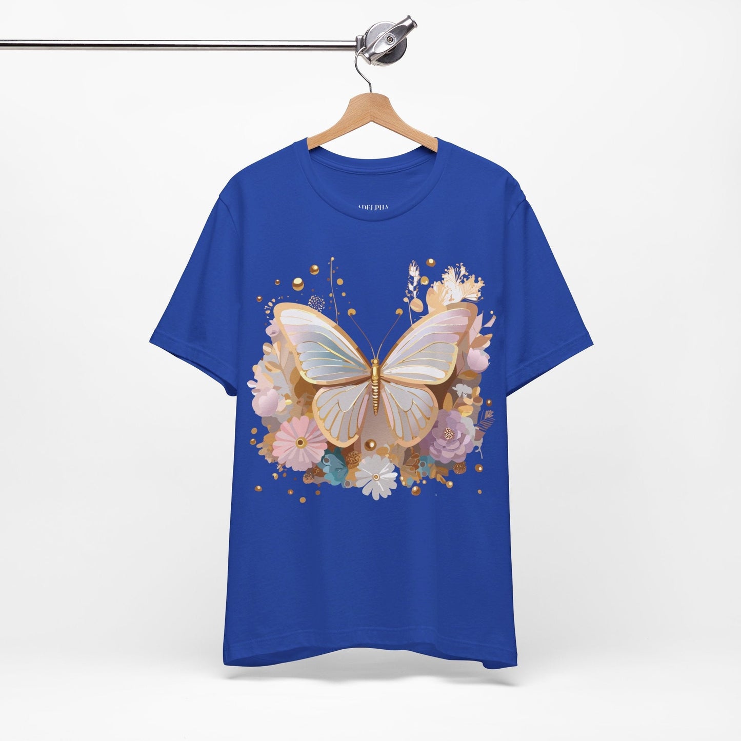 Unisex Graphic Tee With Adelpha Artwork Vintage Butterfly Inspired Art Design Tee