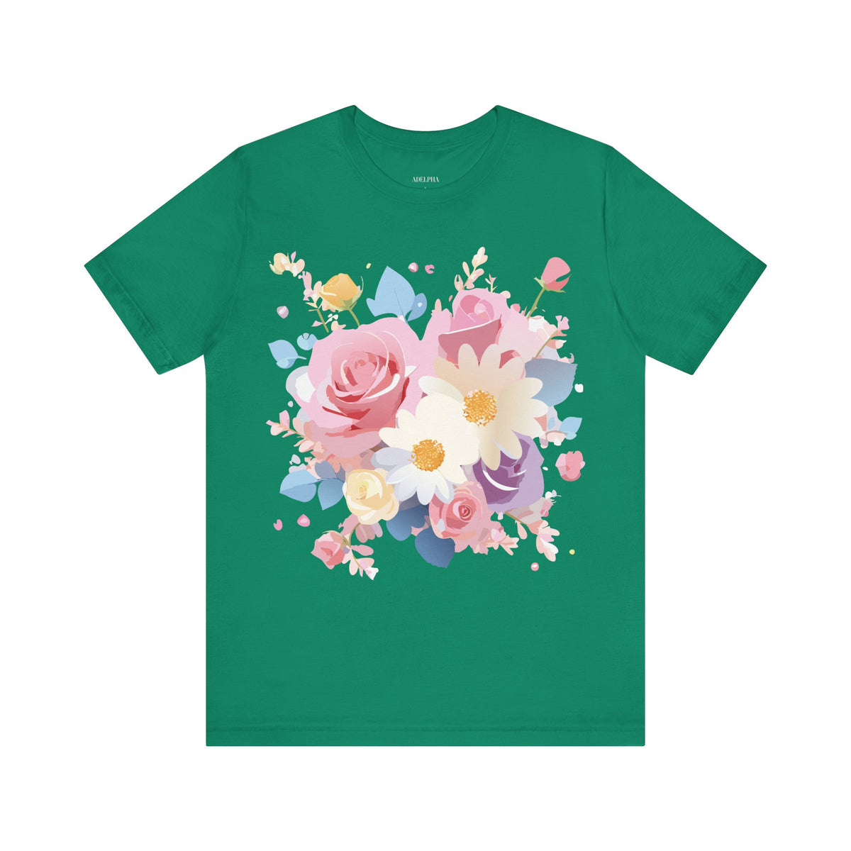 Floral Graphic Tee Shirt - Bella+Canvas Unisex 100 Cotton 12