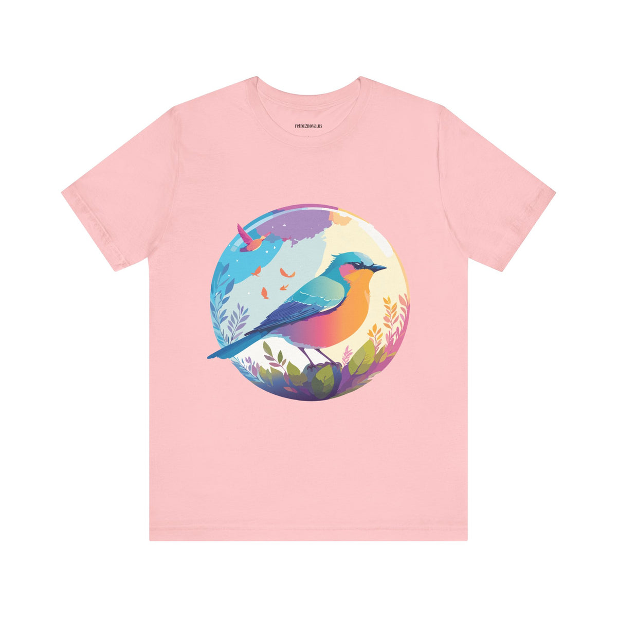 Bird Graphic Unisex Cotton Bella+Canvas Tee with Animal Design ab2