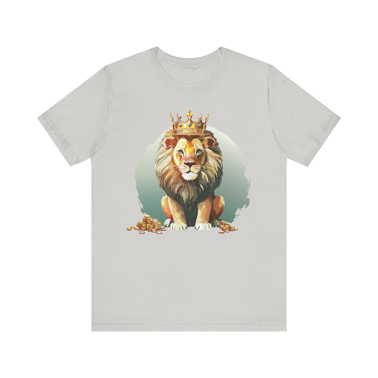 Regal Lion Short Sleeve Tee, Animal Shirt, Lion Tee, Unisex Top, Birthday Gift, Shirt with Animal design