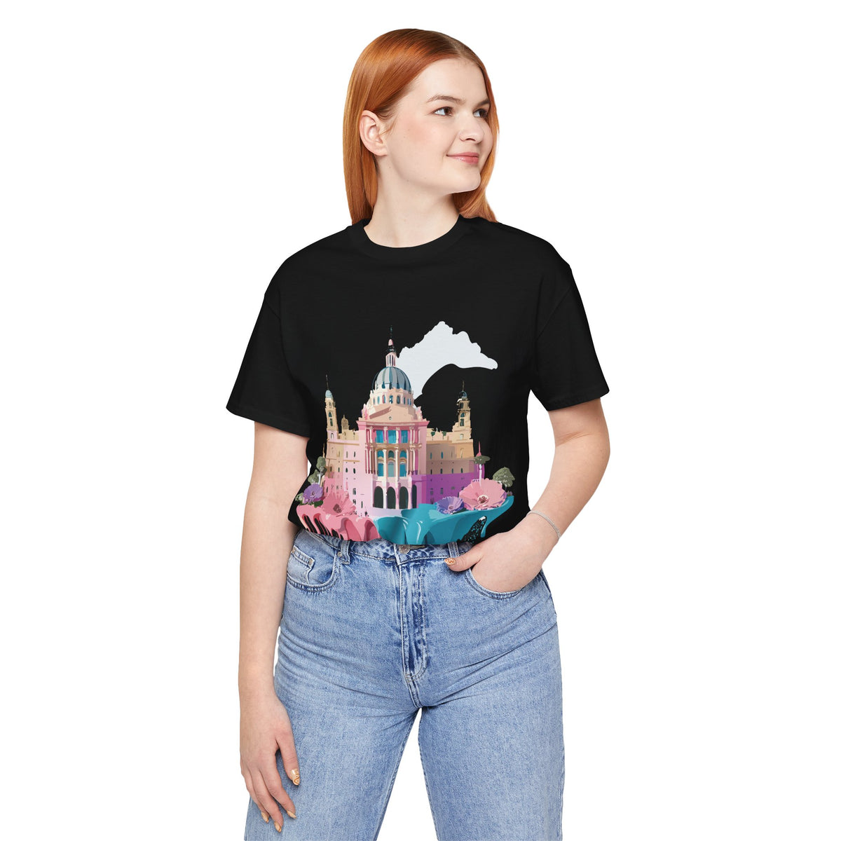 Graphic Unisex Cotton Bella+Canvas Tee Shirt with Madrid