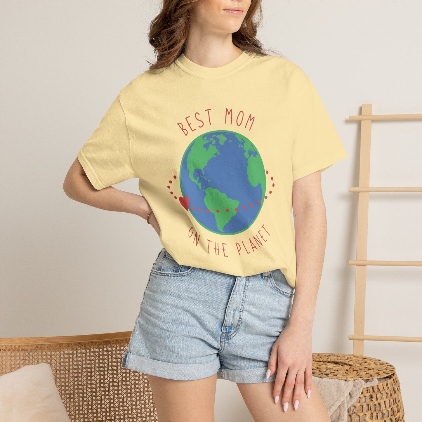 Mom T-shirt Mother's Day Mama Tee Unisex Comfort Colors Garment-Dyed Cotton h33
